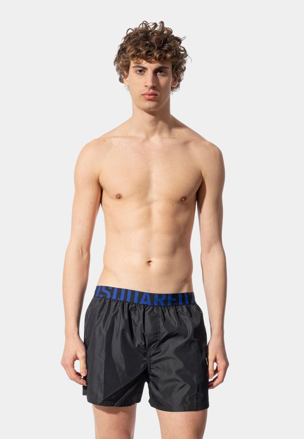 Costume da bagno uomo con logo elastico