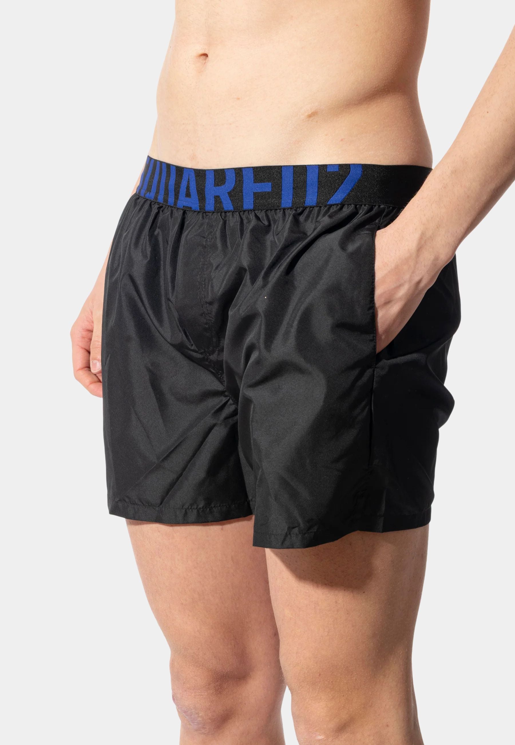 Costume da bagno uomo con logo elastico