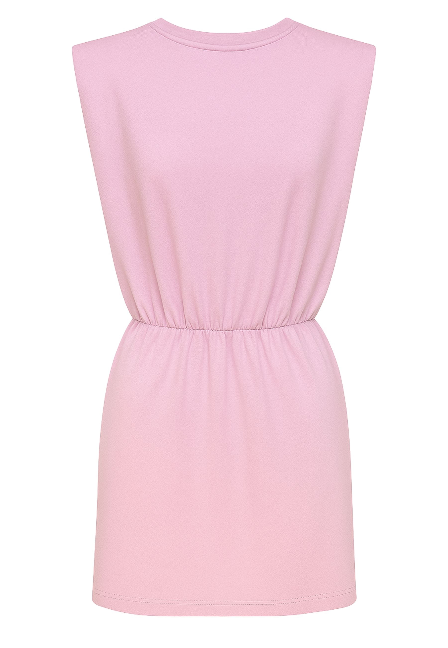 Abito corto smanicato Kostumn1 in jersey di cotone rosa