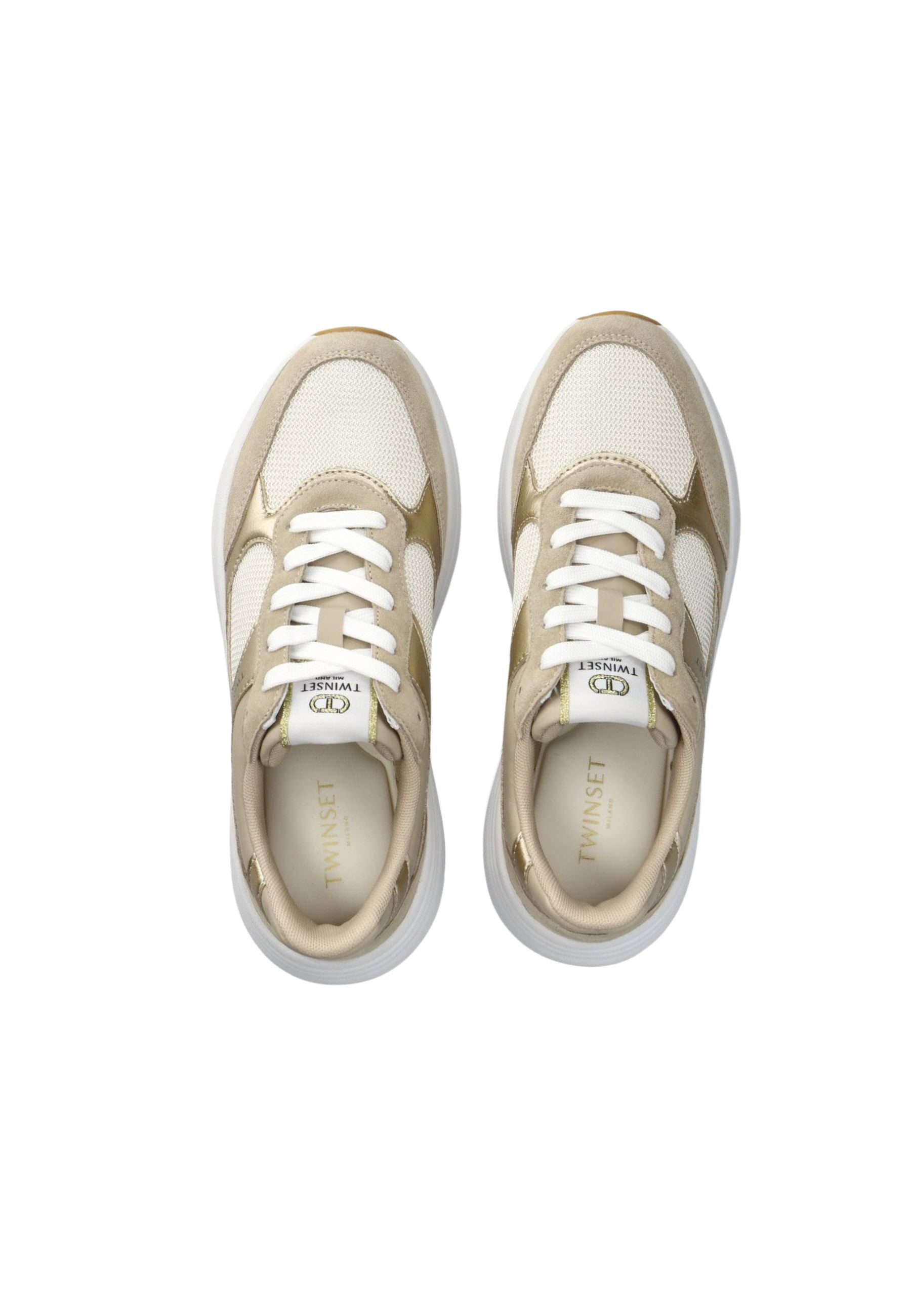 Sneakers running in pelle