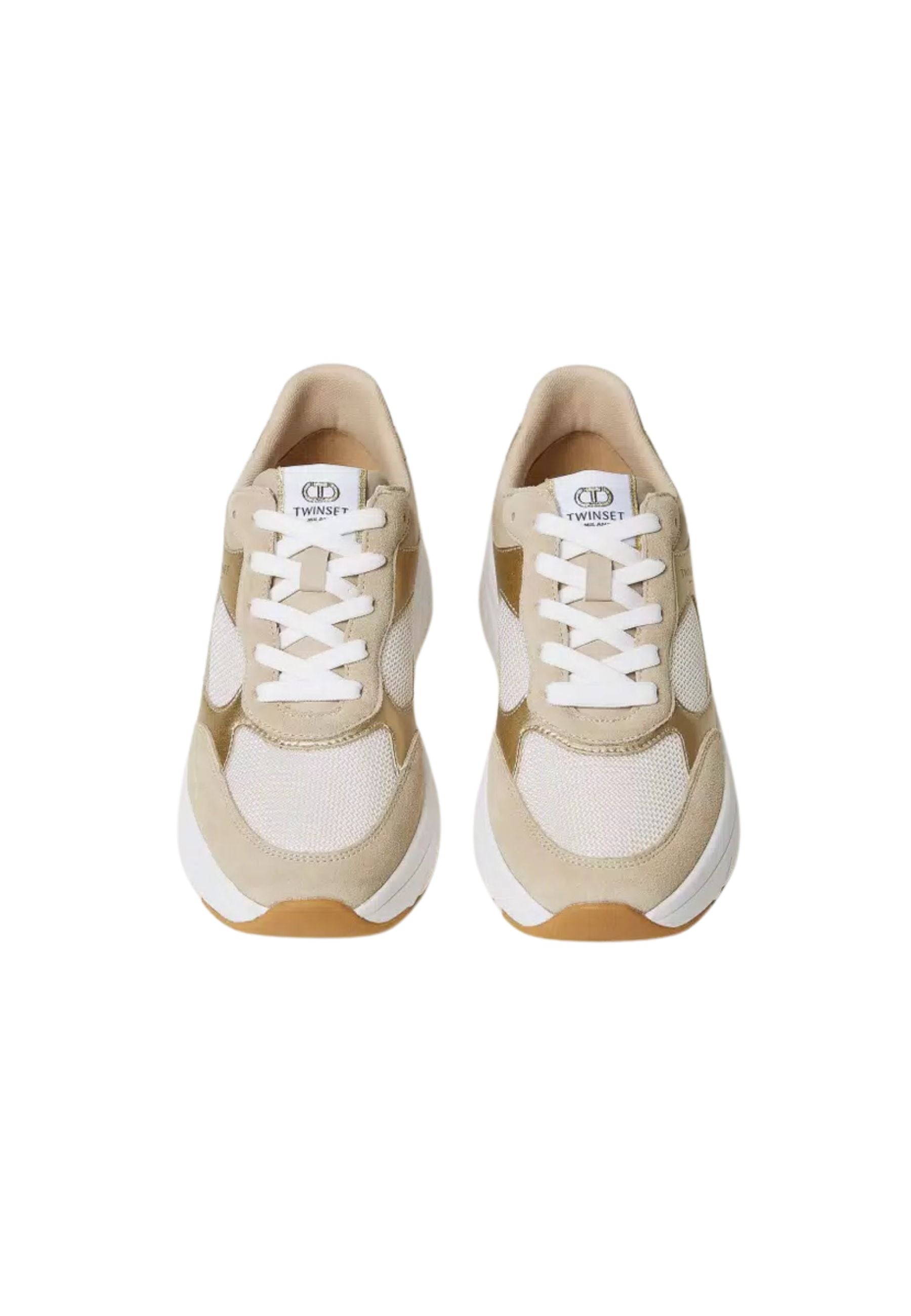 Sneakers running in pelle