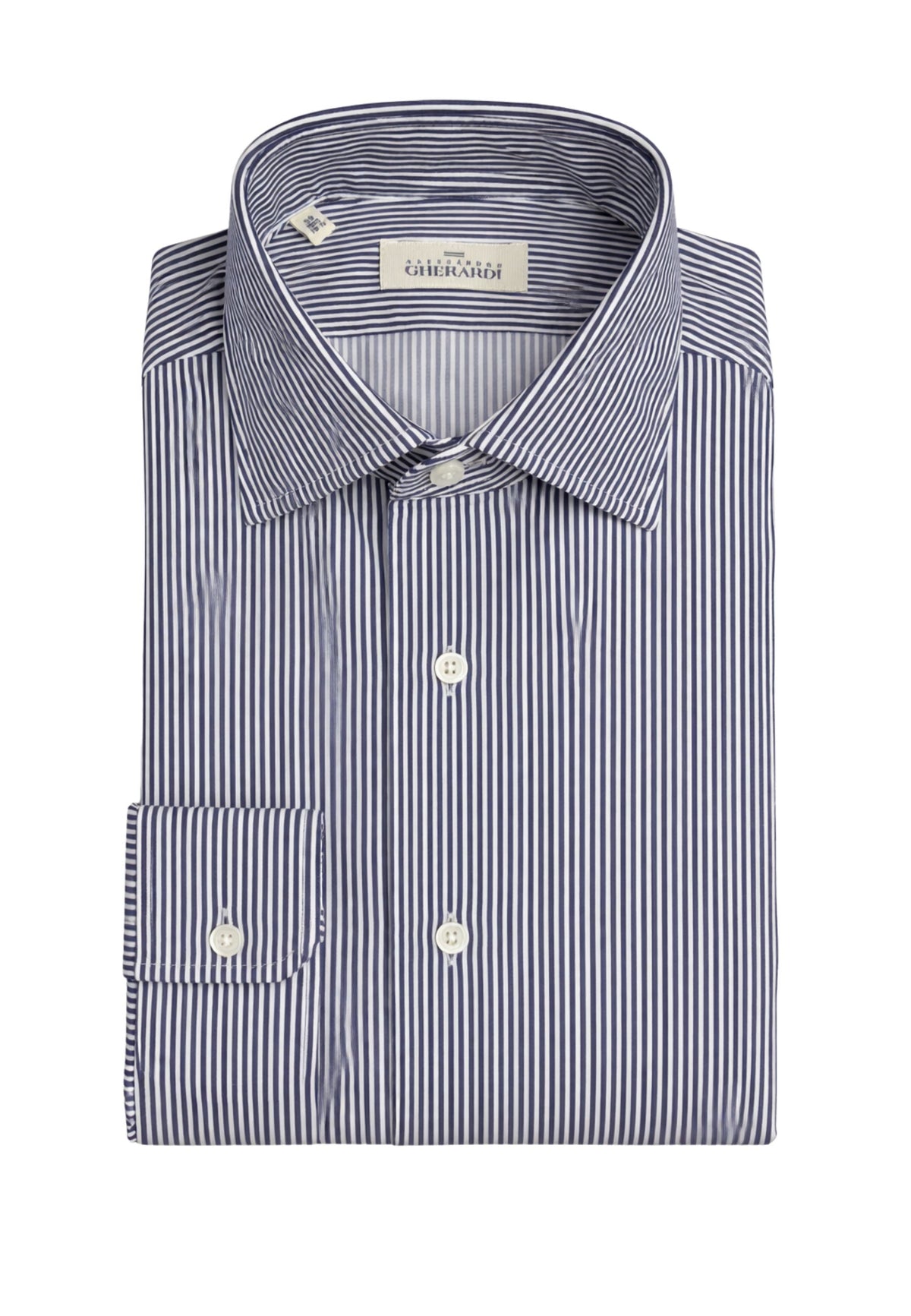 Camicia Alessandro Gherardi a righe - tessuto tecnico elasticizzato