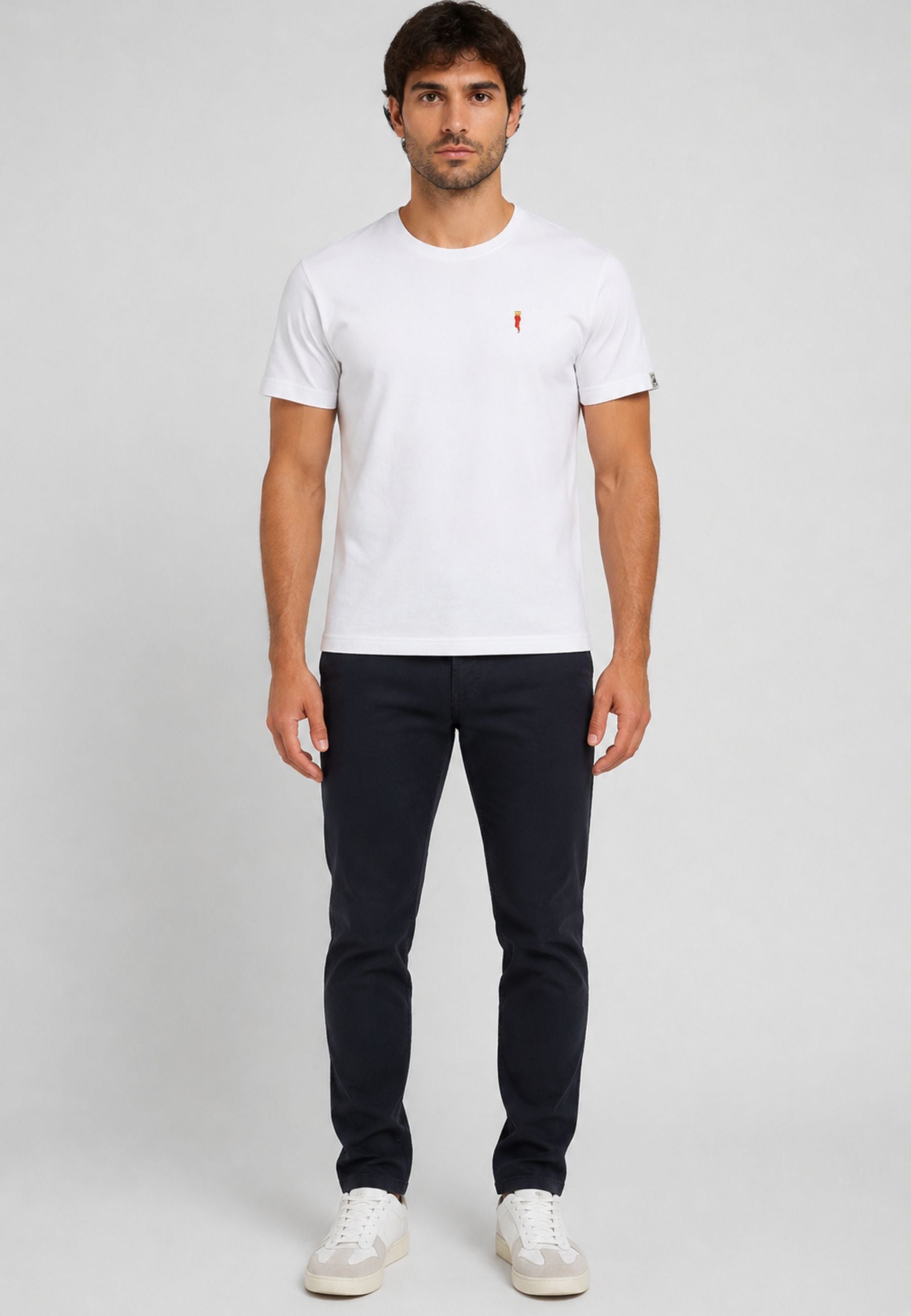 Baia30Remi T-shirt Uomo Ricamata in Cotone