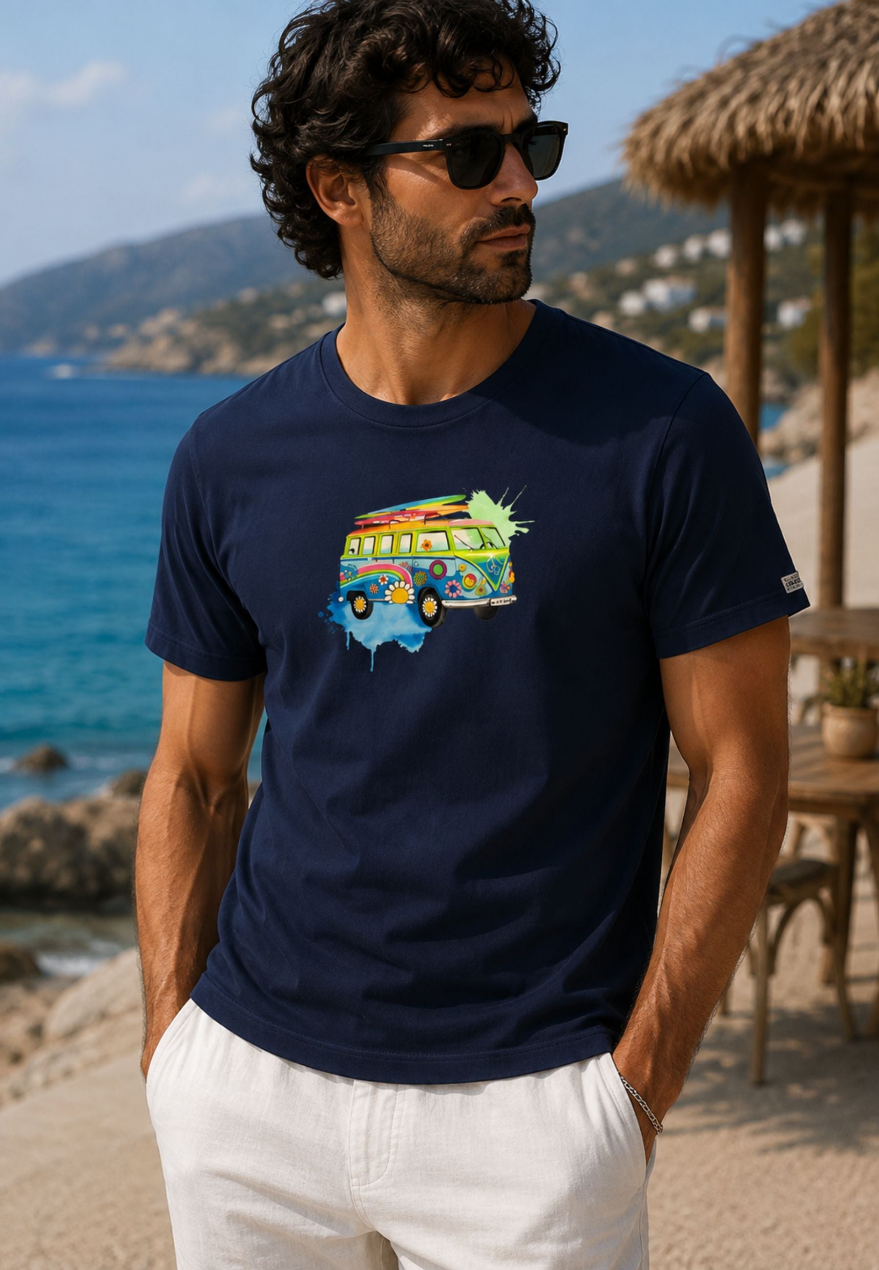 Baia 30 Remi - T-shirt Blu Navy Vintage Van