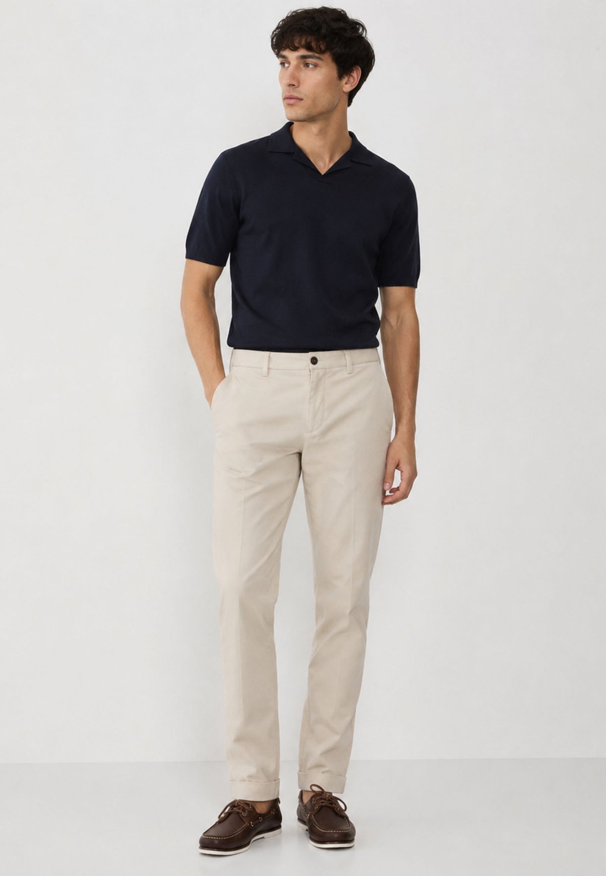 Pantalone Briglia Uomo in Cotone Stretch
