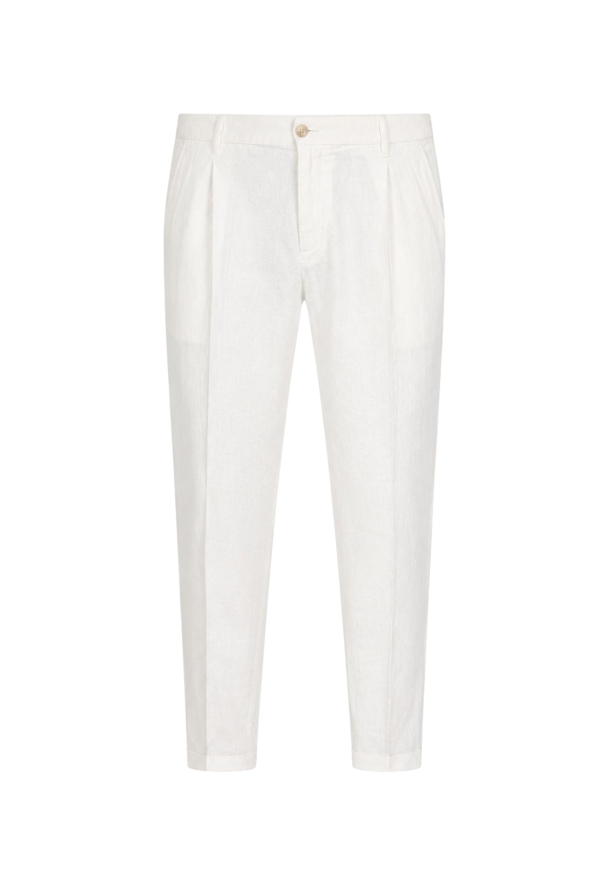 Pantalone Briglia 1949 in puro lino 100% - Bianco