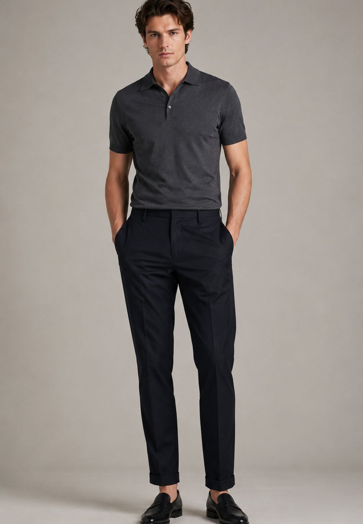 Briglia 1949 - Pantalone Tapered in Cotone Stretch