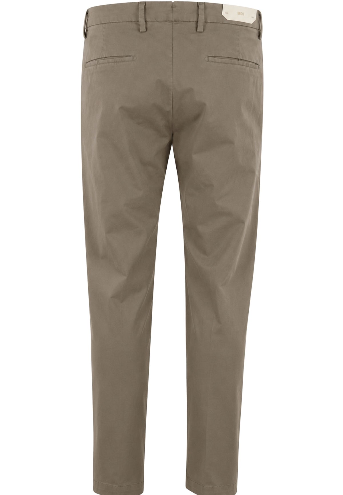 Pantalone Tiberio Briglia in cotone stretch colore fango