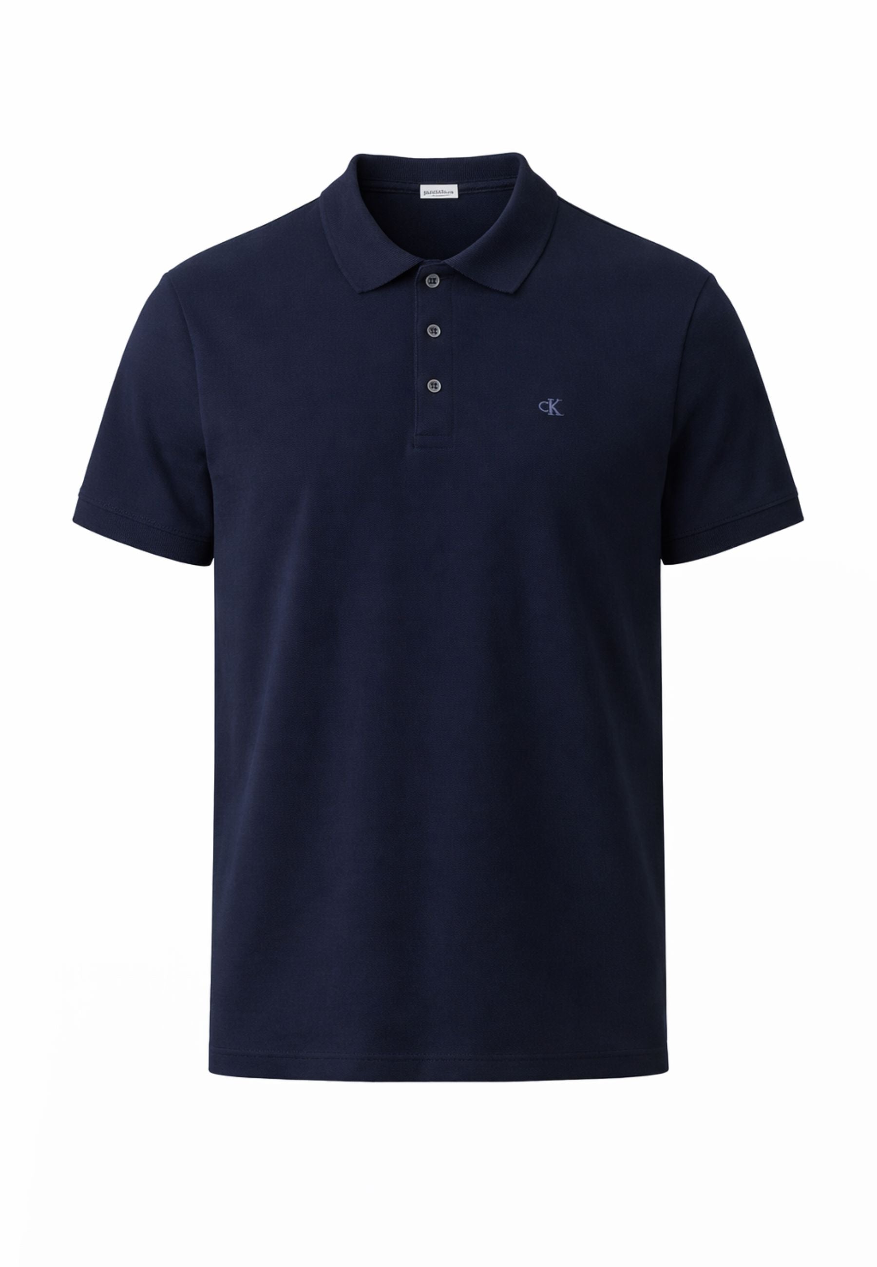 Polo Calvin Klein in cotone stretch - Blu navy