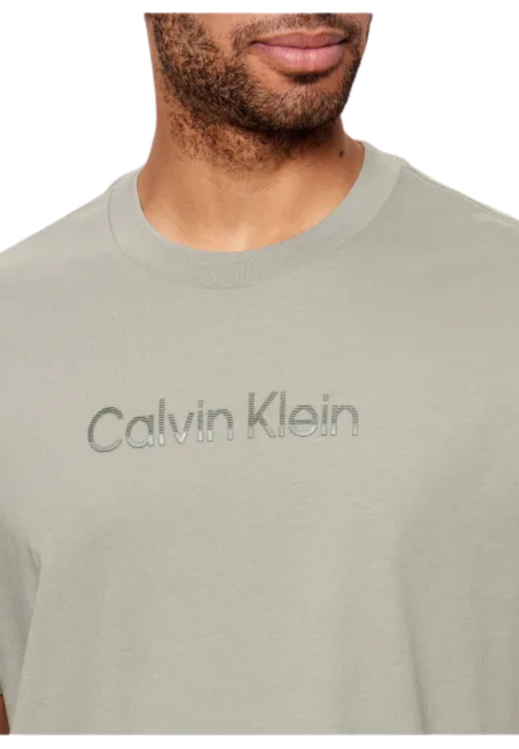 T-shirt Calvin Klein in cotone - Verde