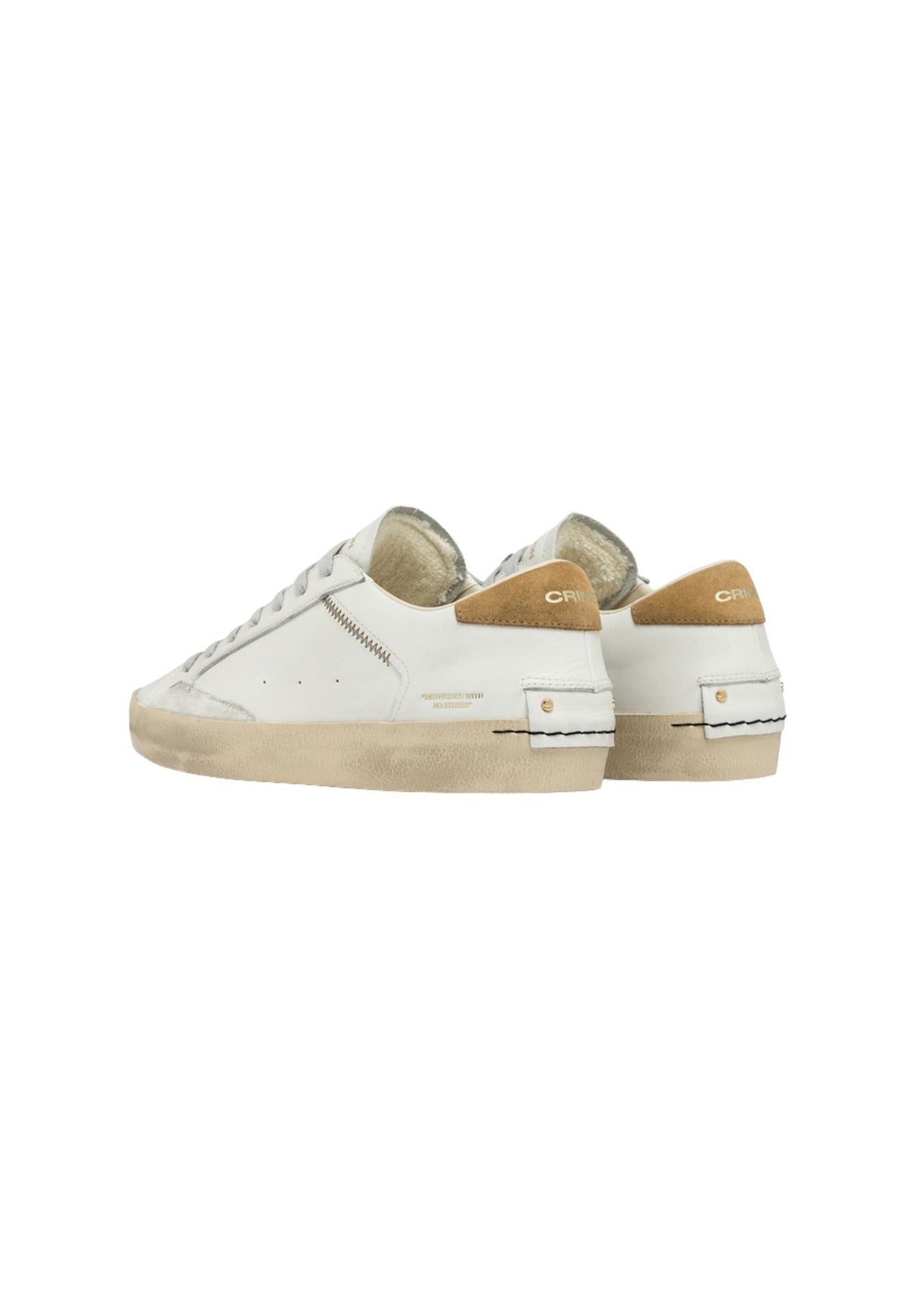 Distressed Desert Tan - Sneakers Uomo Made in Italy