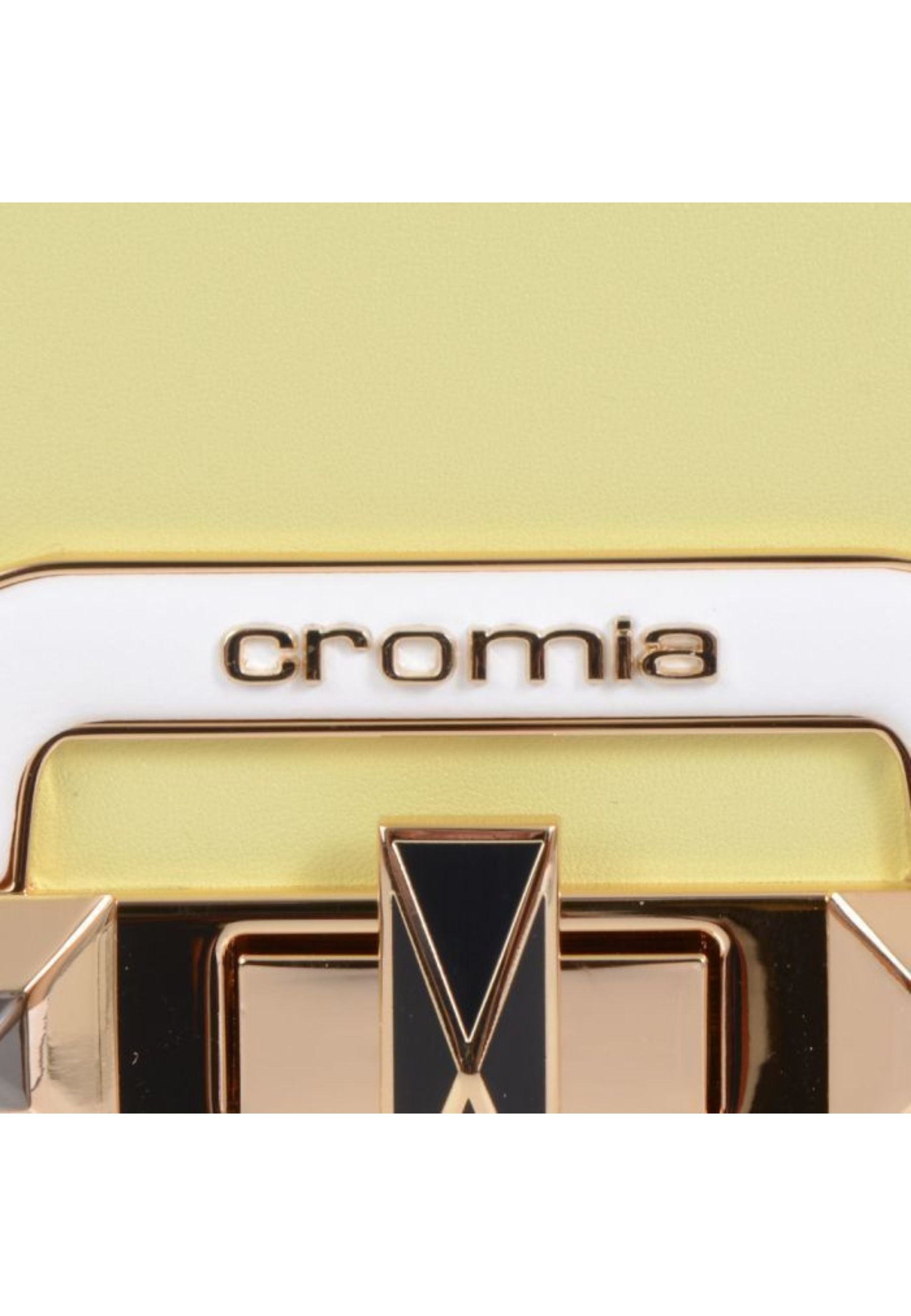 Borsa a mano Cromia in pelle multicolor con patta e chiusura gioiello