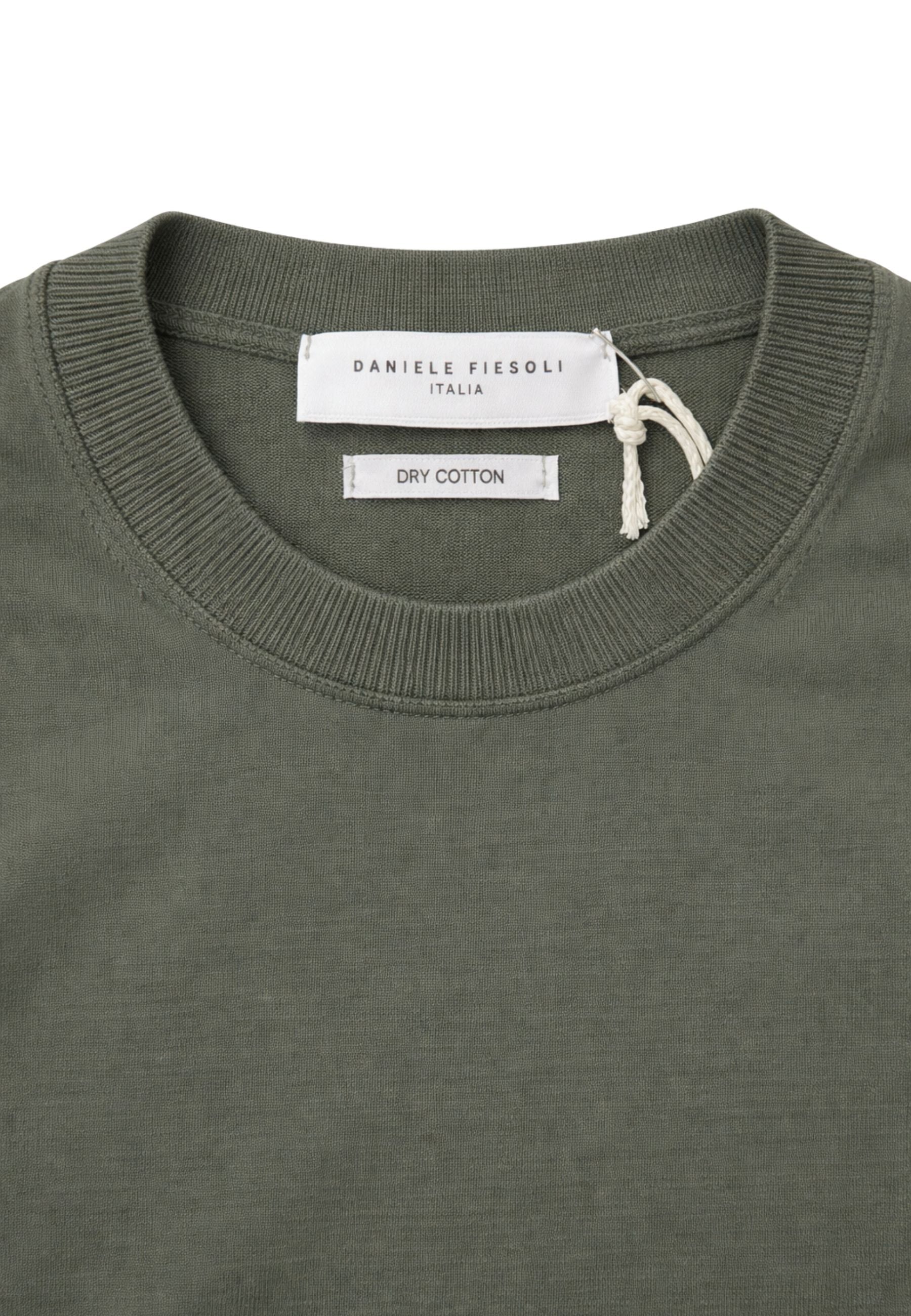 T-shirt girocollo con lavorazione crepe