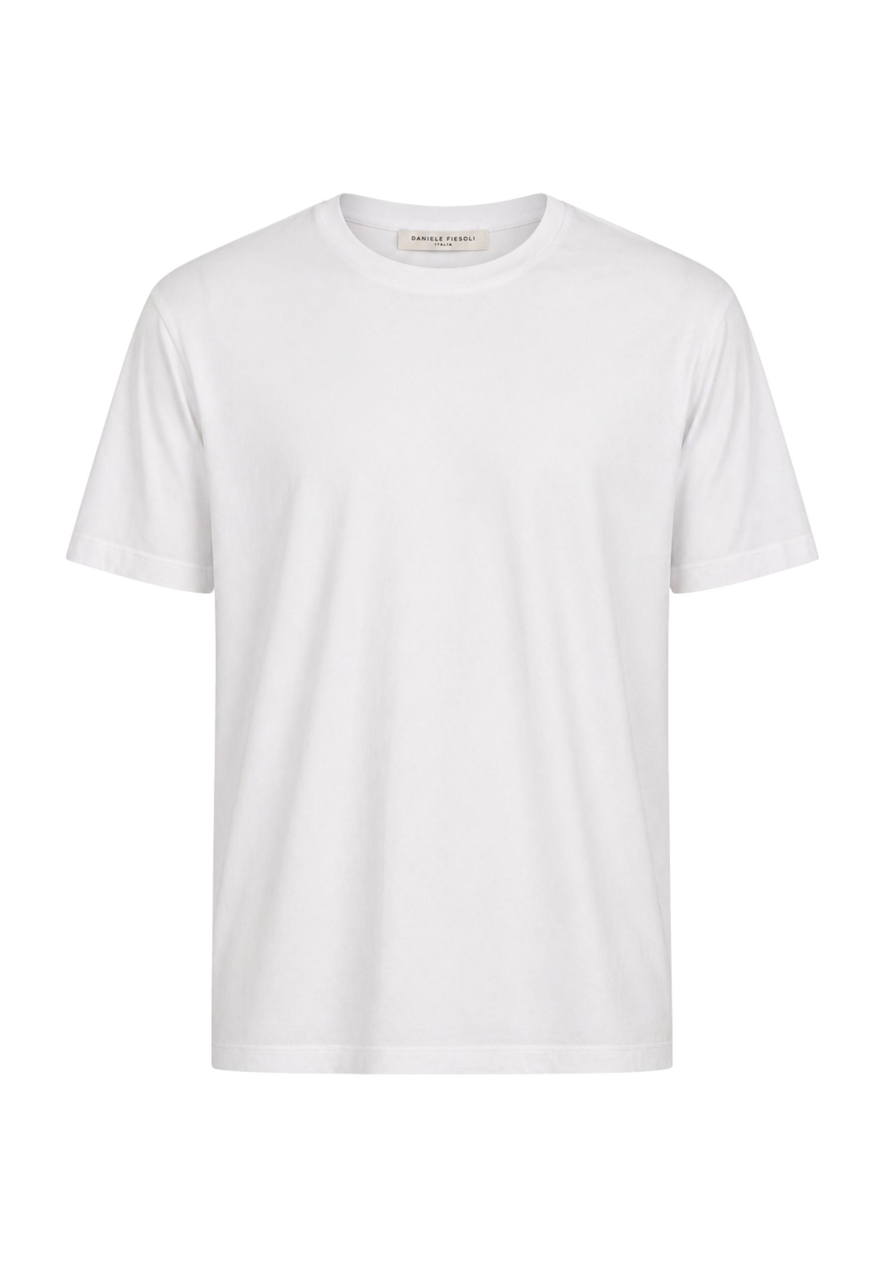 T-shirt girocollo Daniele Fiesoli in cotone mercerizzato - Bianco