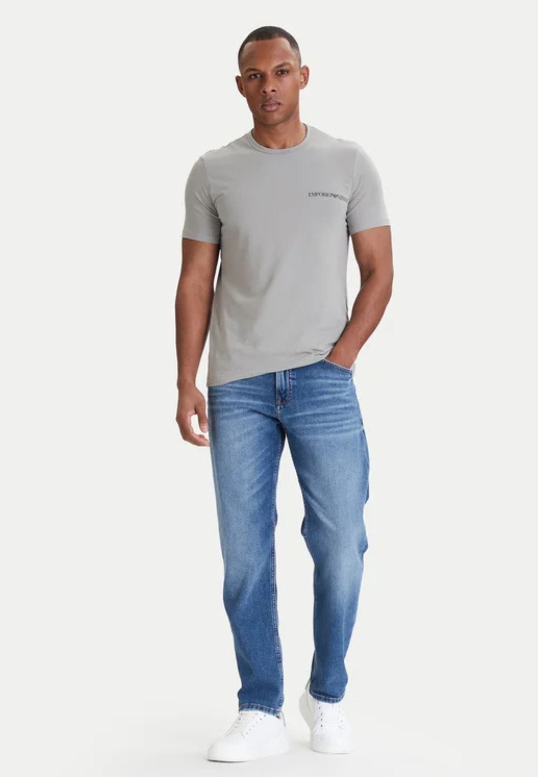 Emporio Armani T-Shirt Uomo 2 Pack Girocollo Stretch con Logo