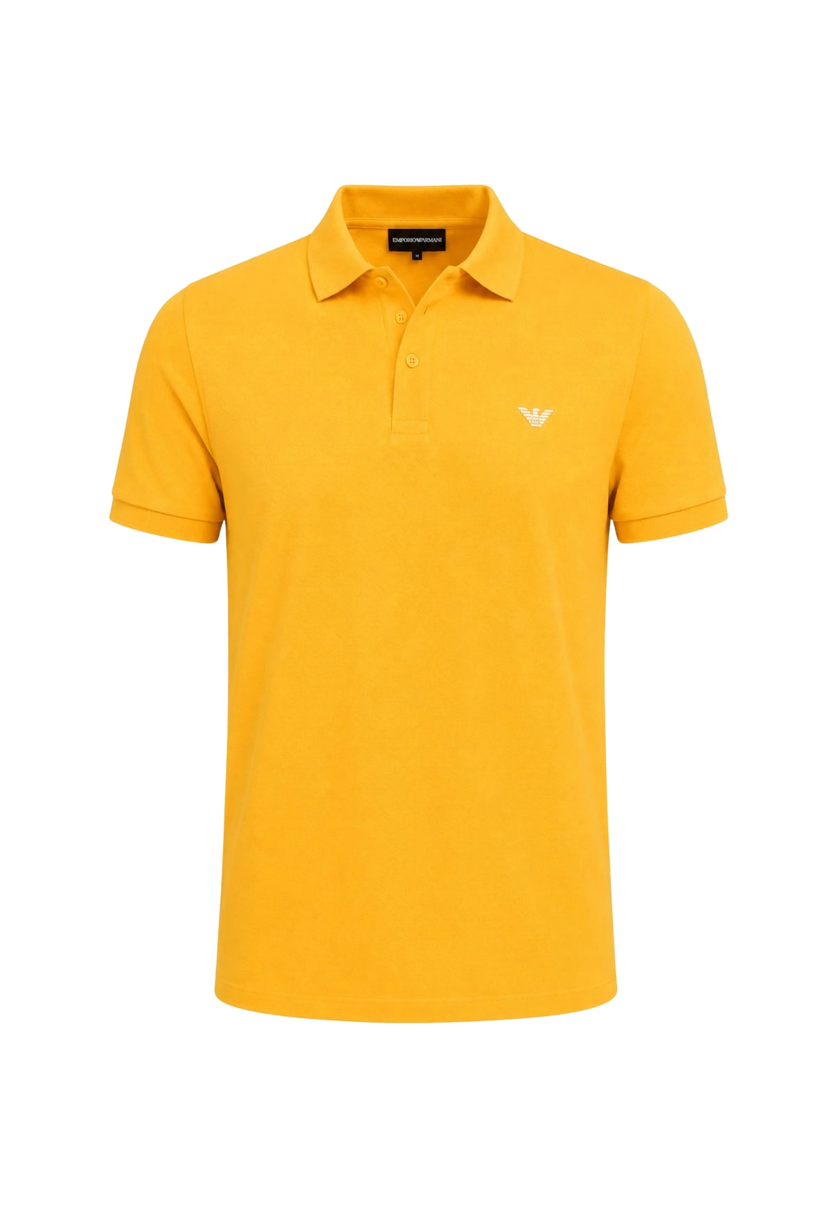 Emporio Armani Polo Uomo in Piqué di Cotone - Arancione