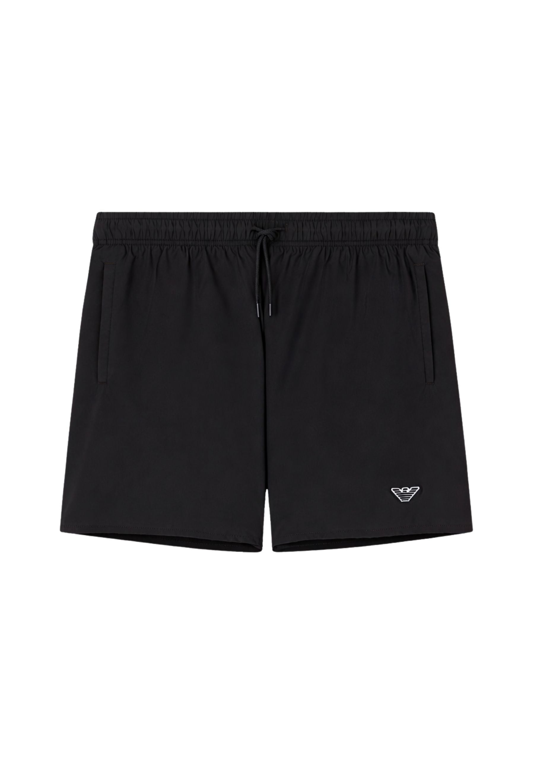 Costume da bagno uomo Emporio Armani - shorts neri con aquila ricamata