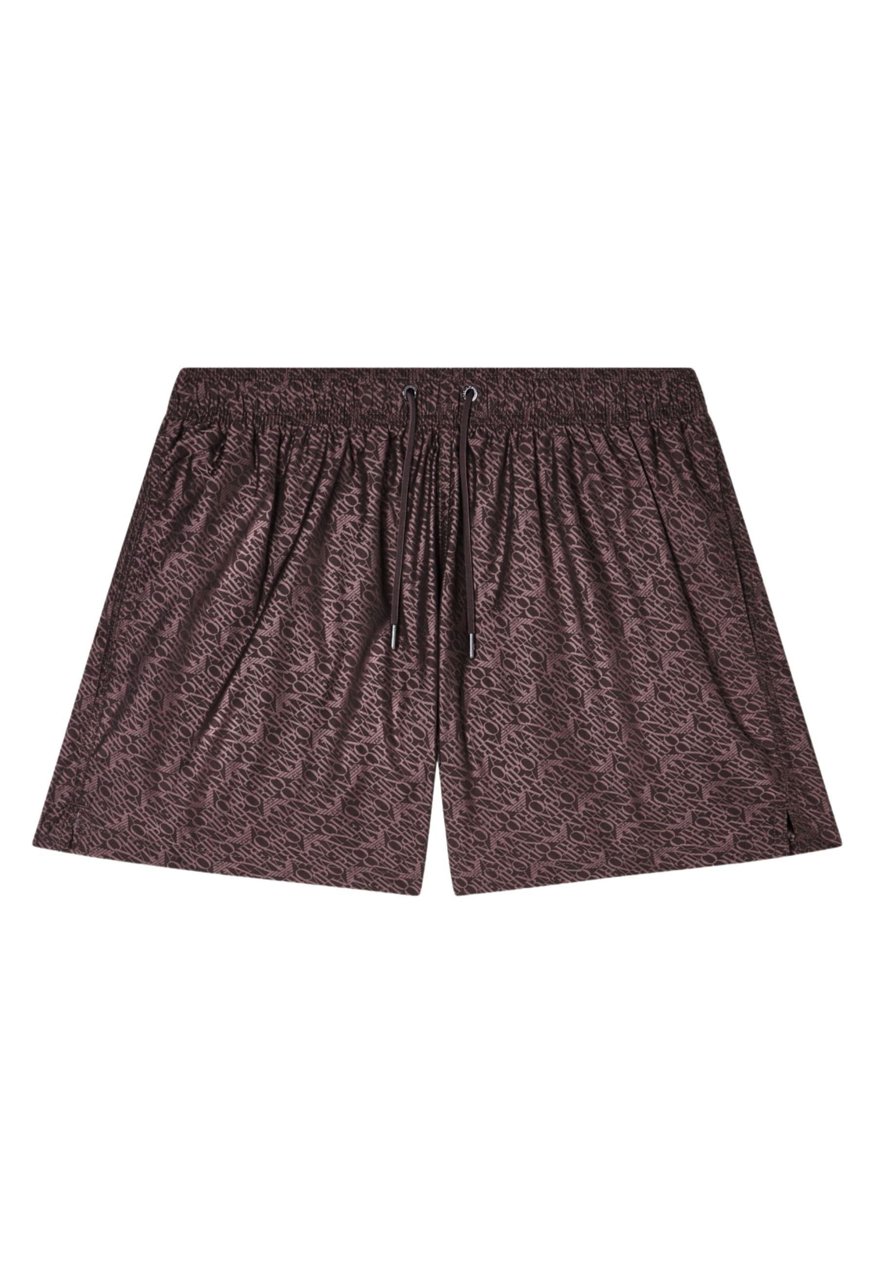 EMPORIO ARMANI - Costume Shorts Jacquard Logo All Over