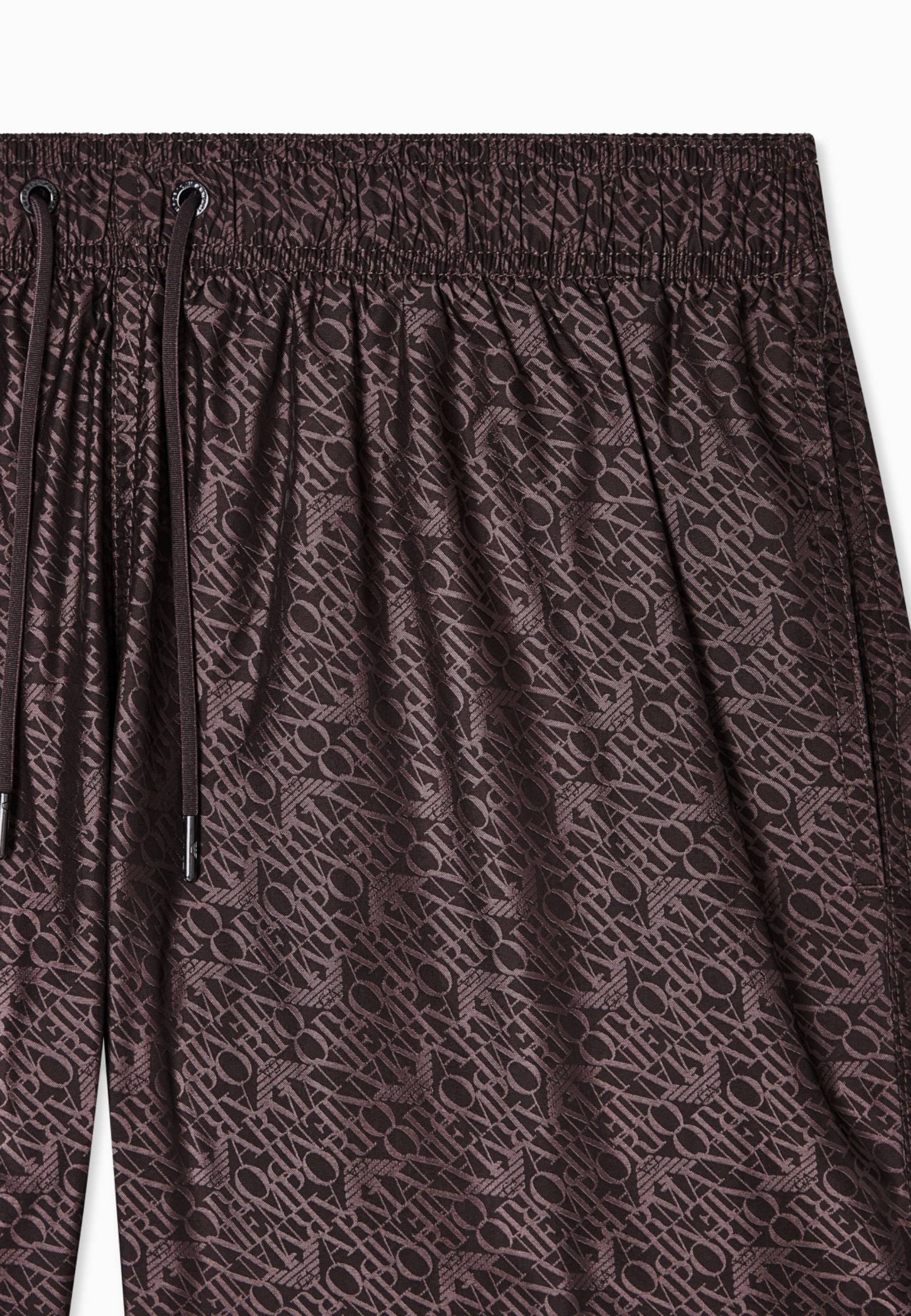 EMPORIO ARMANI - Costume Shorts Jacquard Logo All Over
