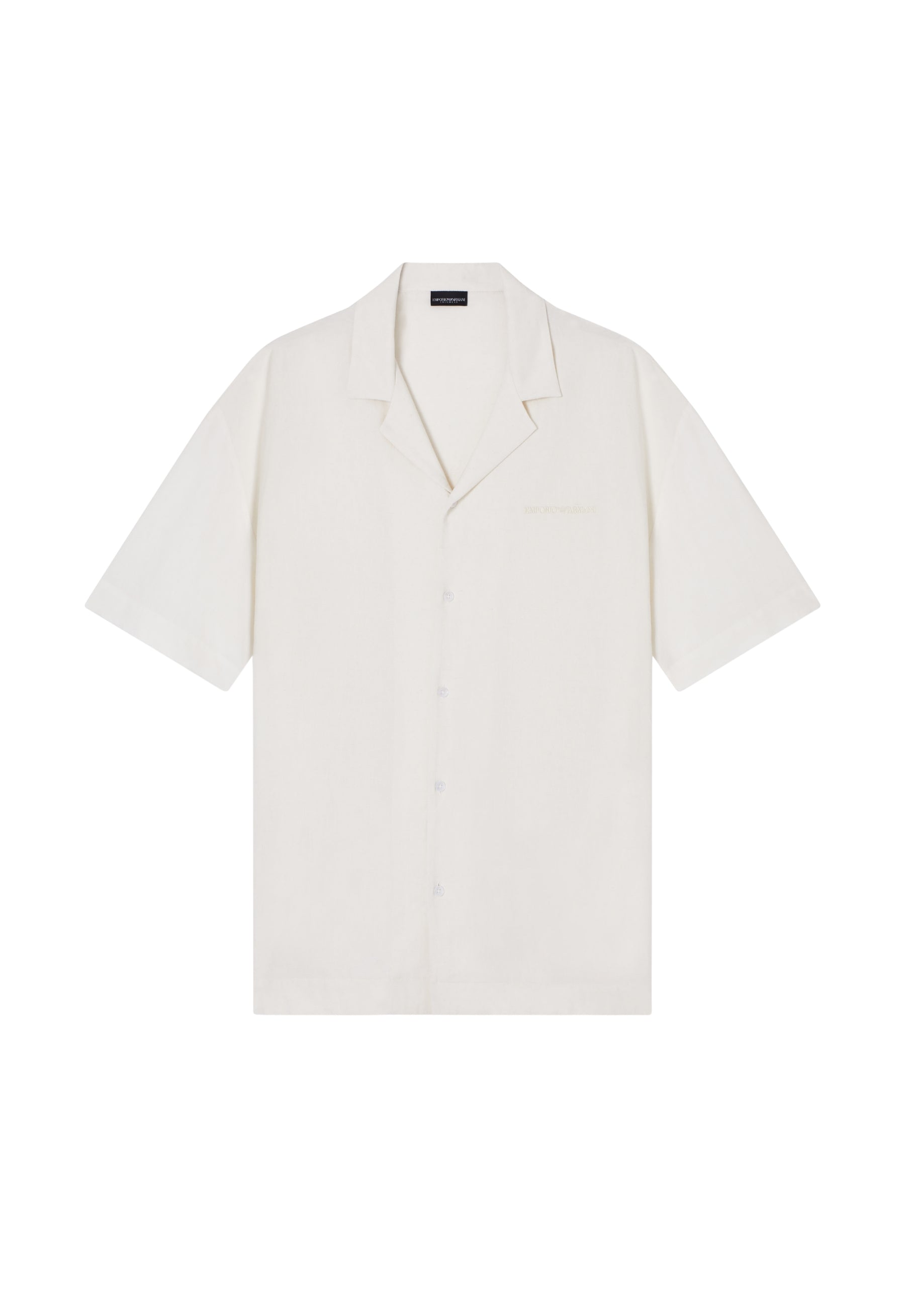 EMPORIO ARMANI - Camicia Beachwear in Misto Lino