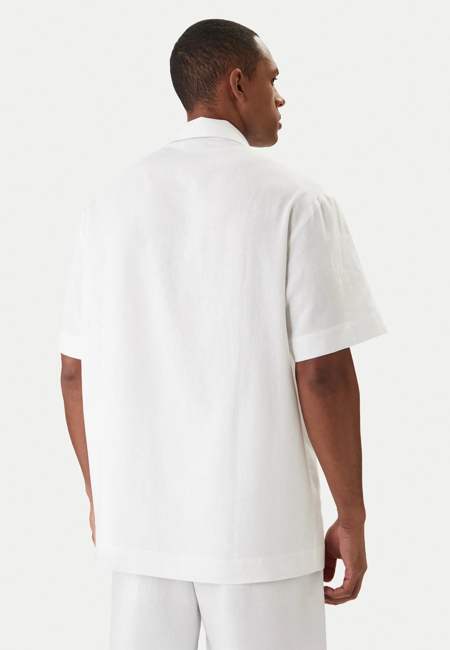 EMPORIO ARMANI - Camicia Beachwear in Misto Lino