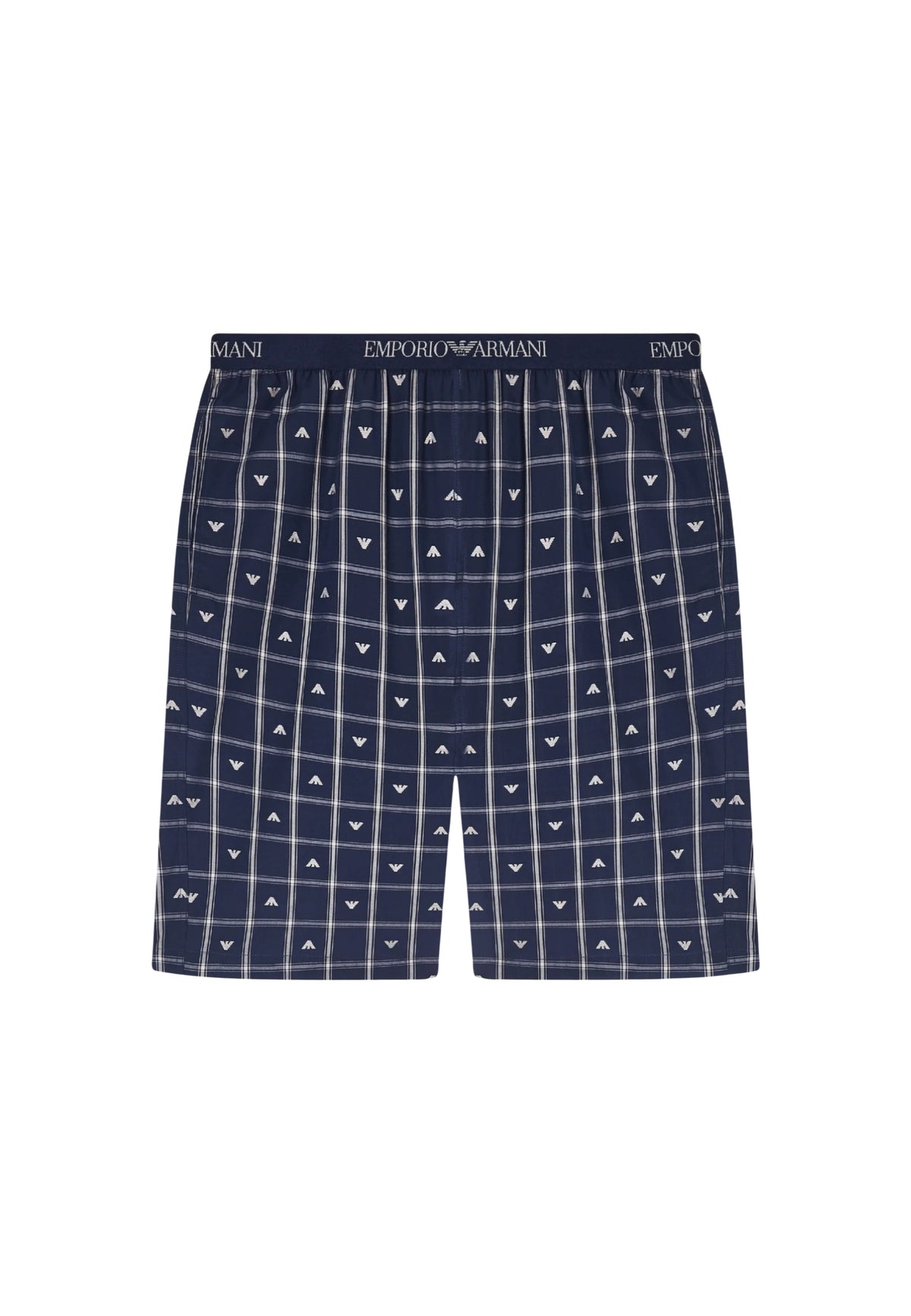 Emporio Armani - Pigiama con bermuda logo jacquard