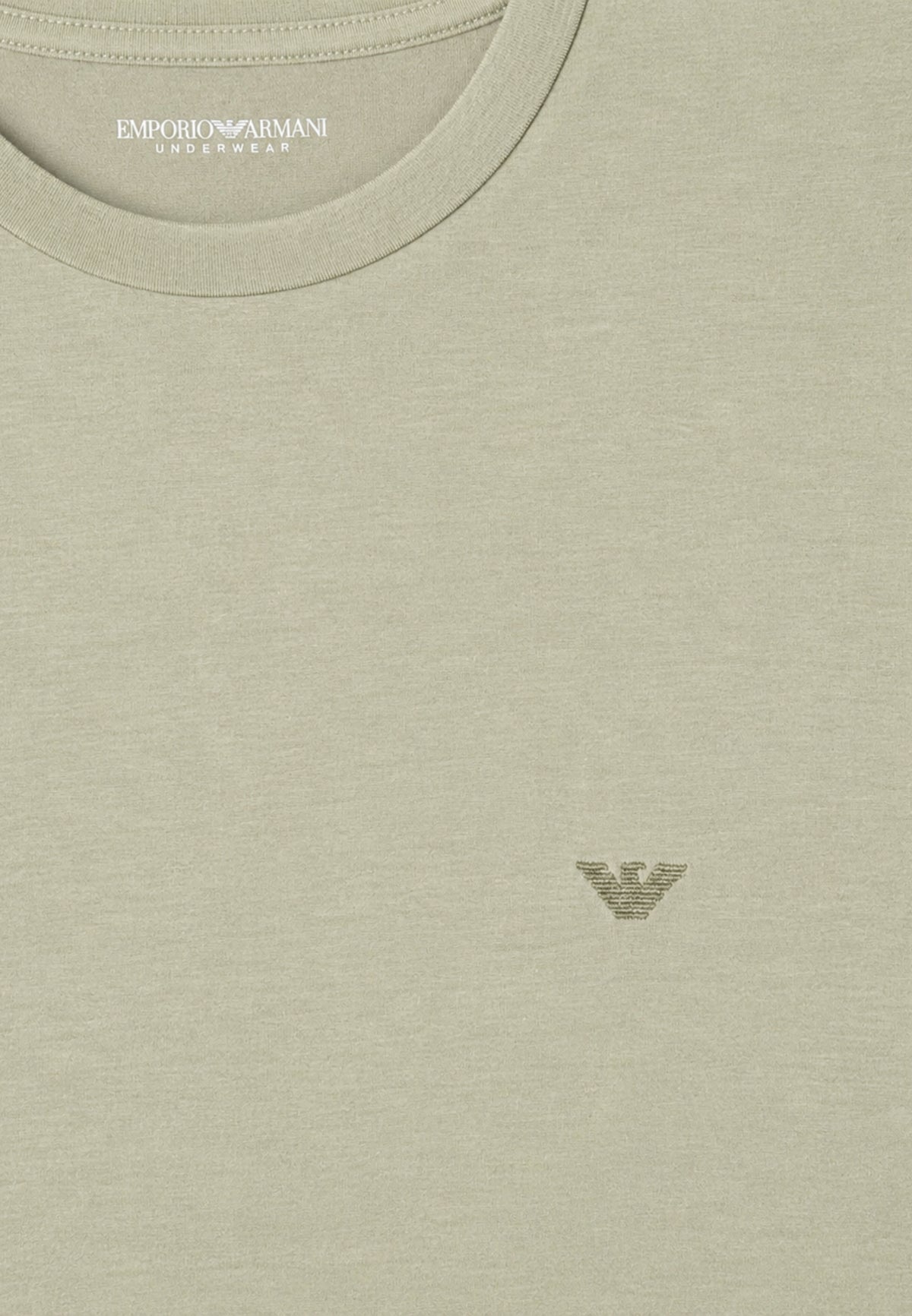 Emporio Armani Pigiama Uomo in Modal Soft con Bermuda - Verde Salvia