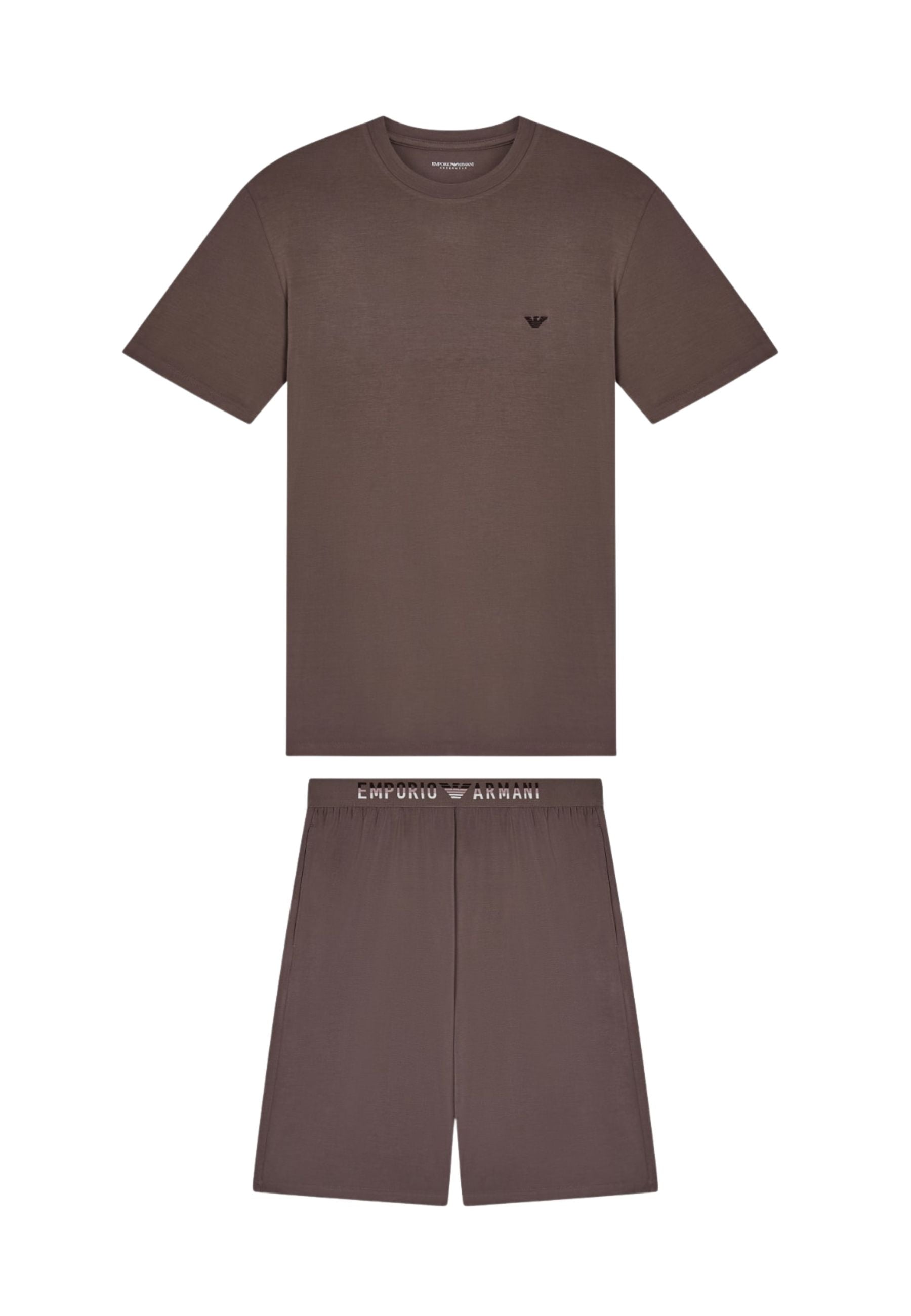 EMPORIO ARMANI - Pigiama con Bermuda in Soft Modal