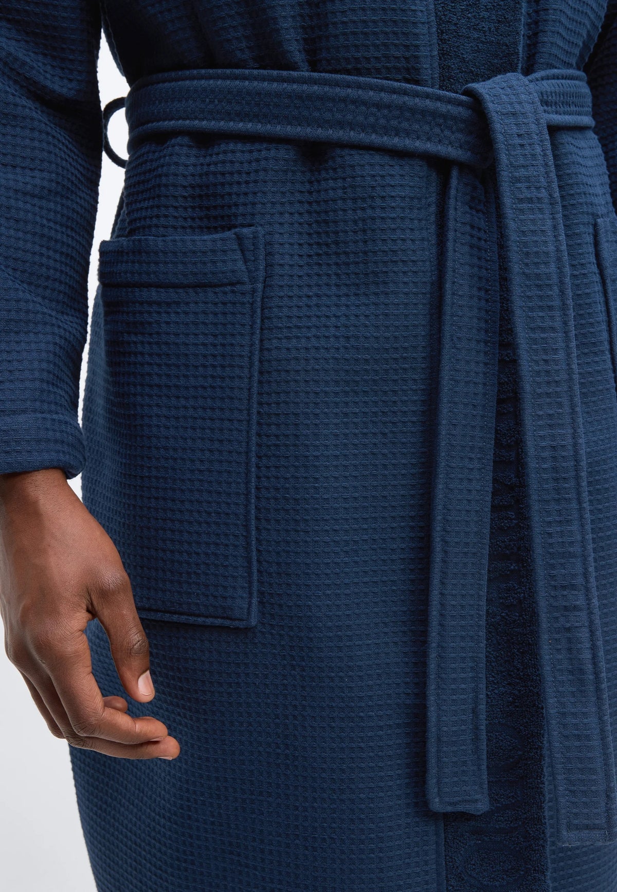 Emporio Armani Accappatoio Uomo con Cappuccio - Blu Navy