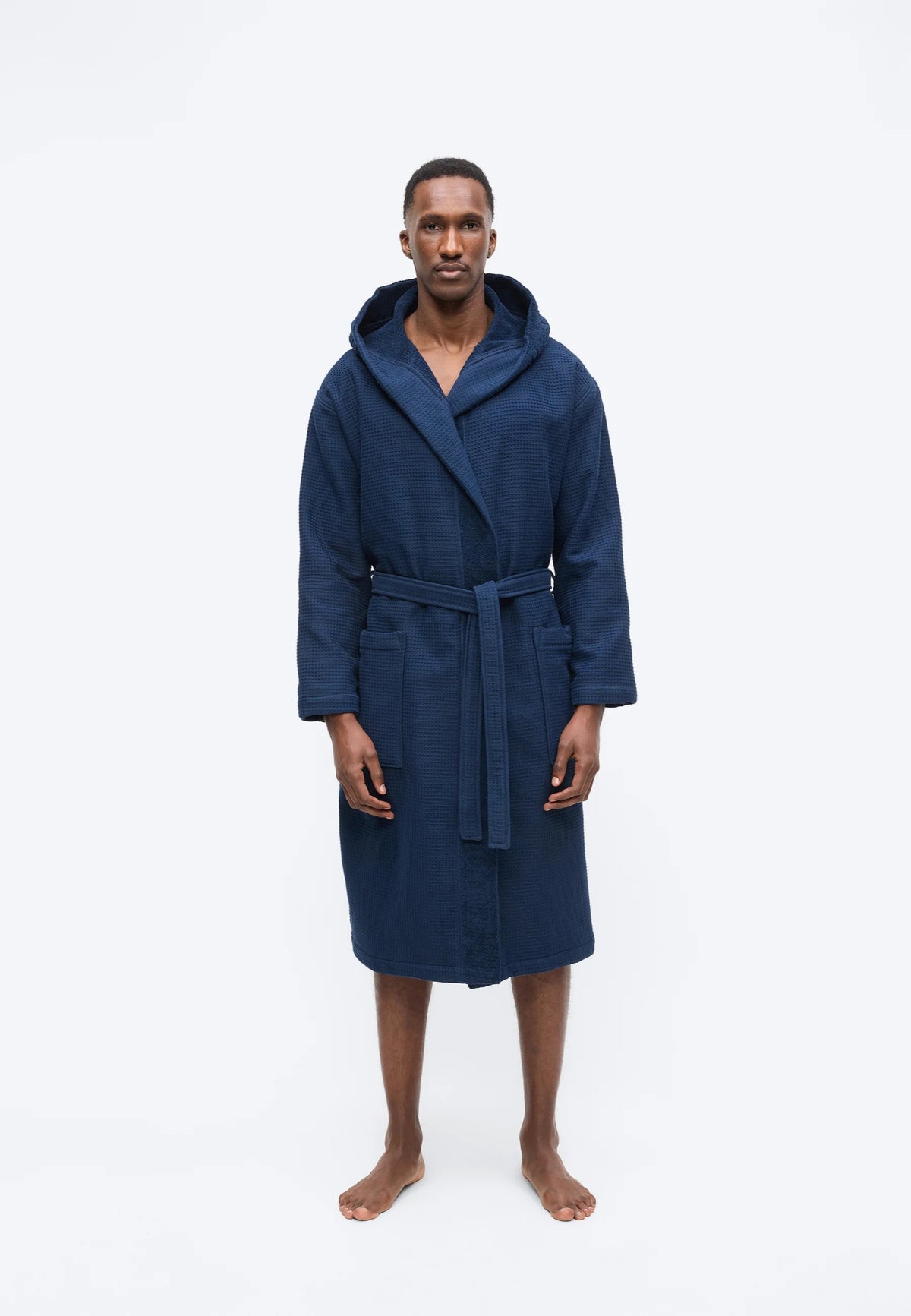 Emporio Armani Accappatoio Uomo con Cappuccio - Blu Navy