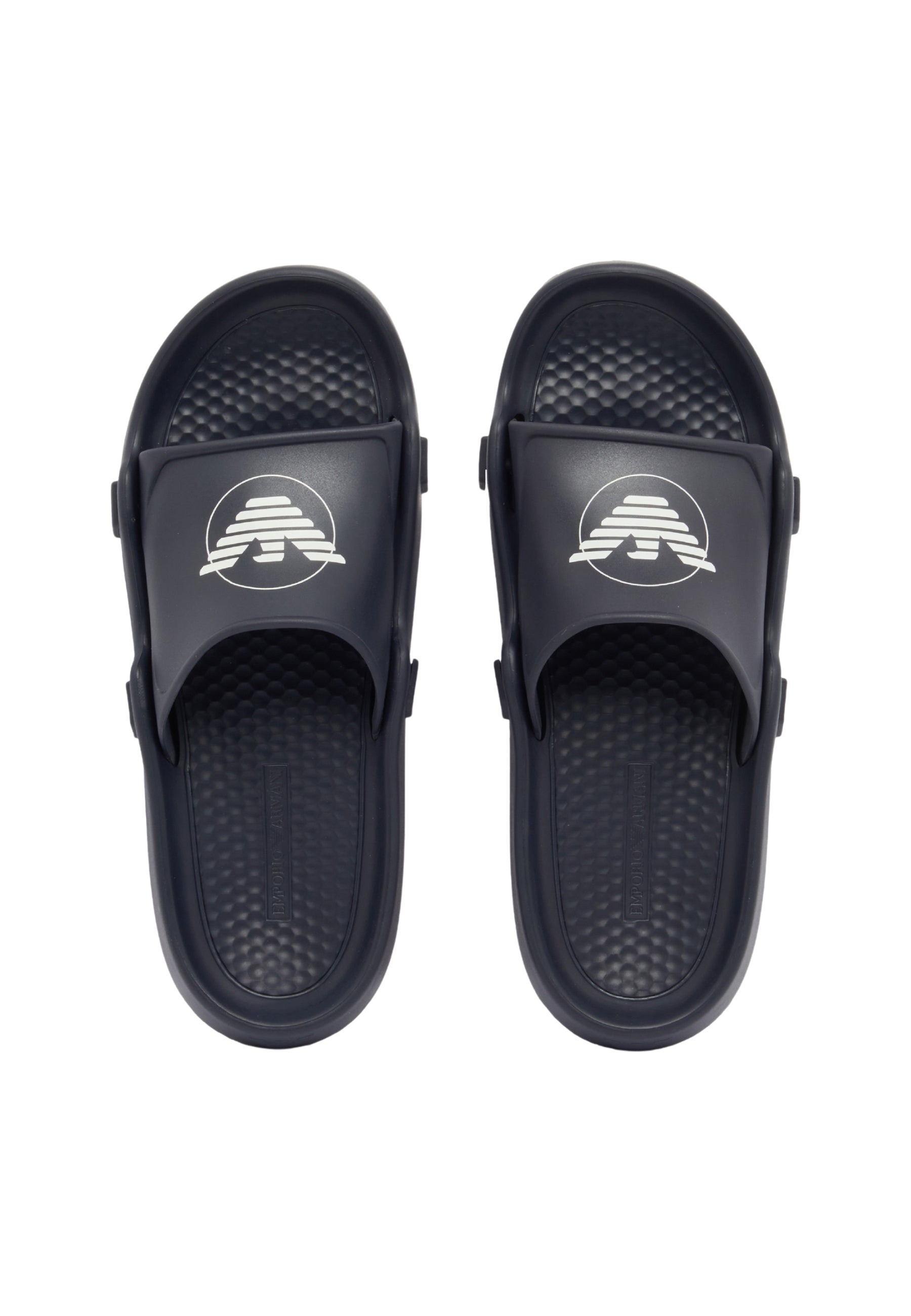 Emporio Armani Sliders Sagomate con Aquila - Blu