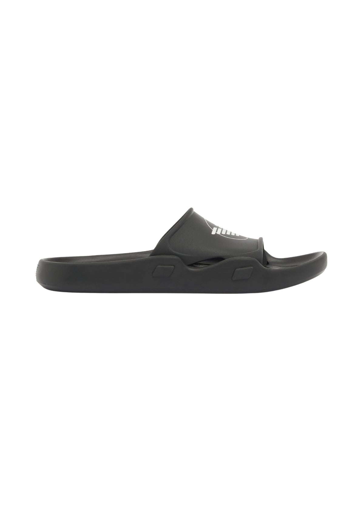 Emporio Armani Sliders Sagomate con Aquila - Nero
