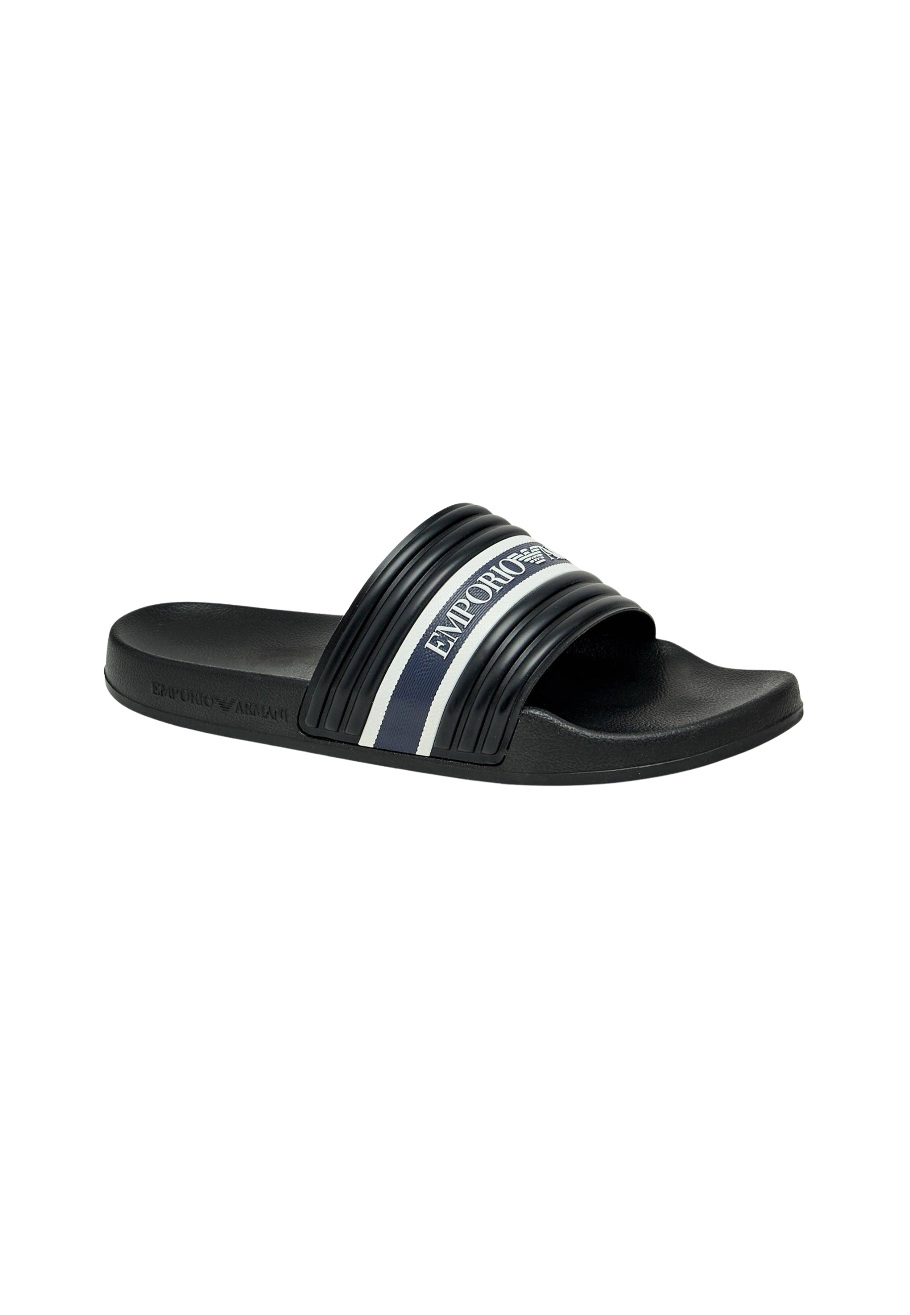 Emporio Armani Sliders Logotape in PVC