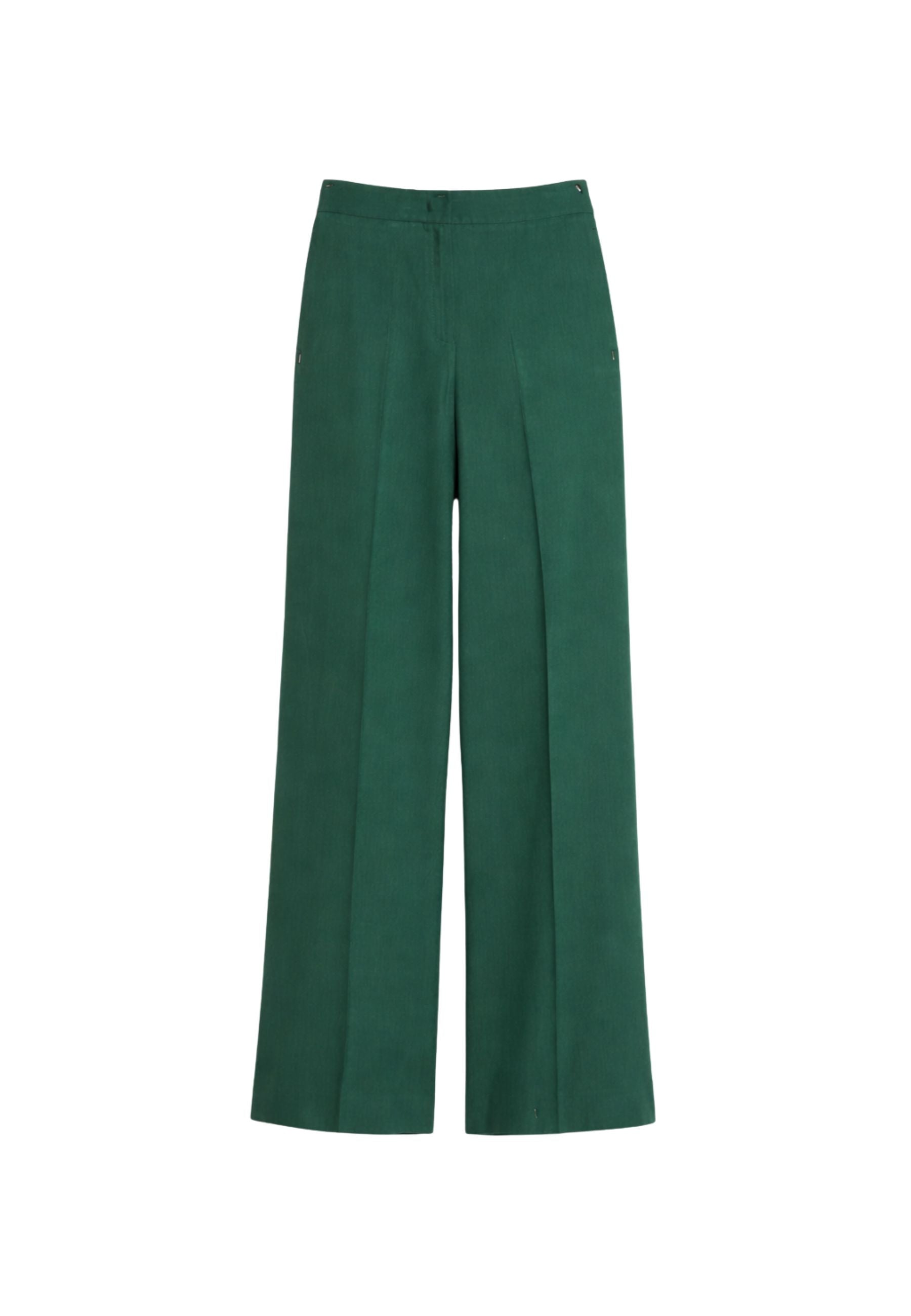 iBlues - Pantaloni wide leg in misto lino e cotone