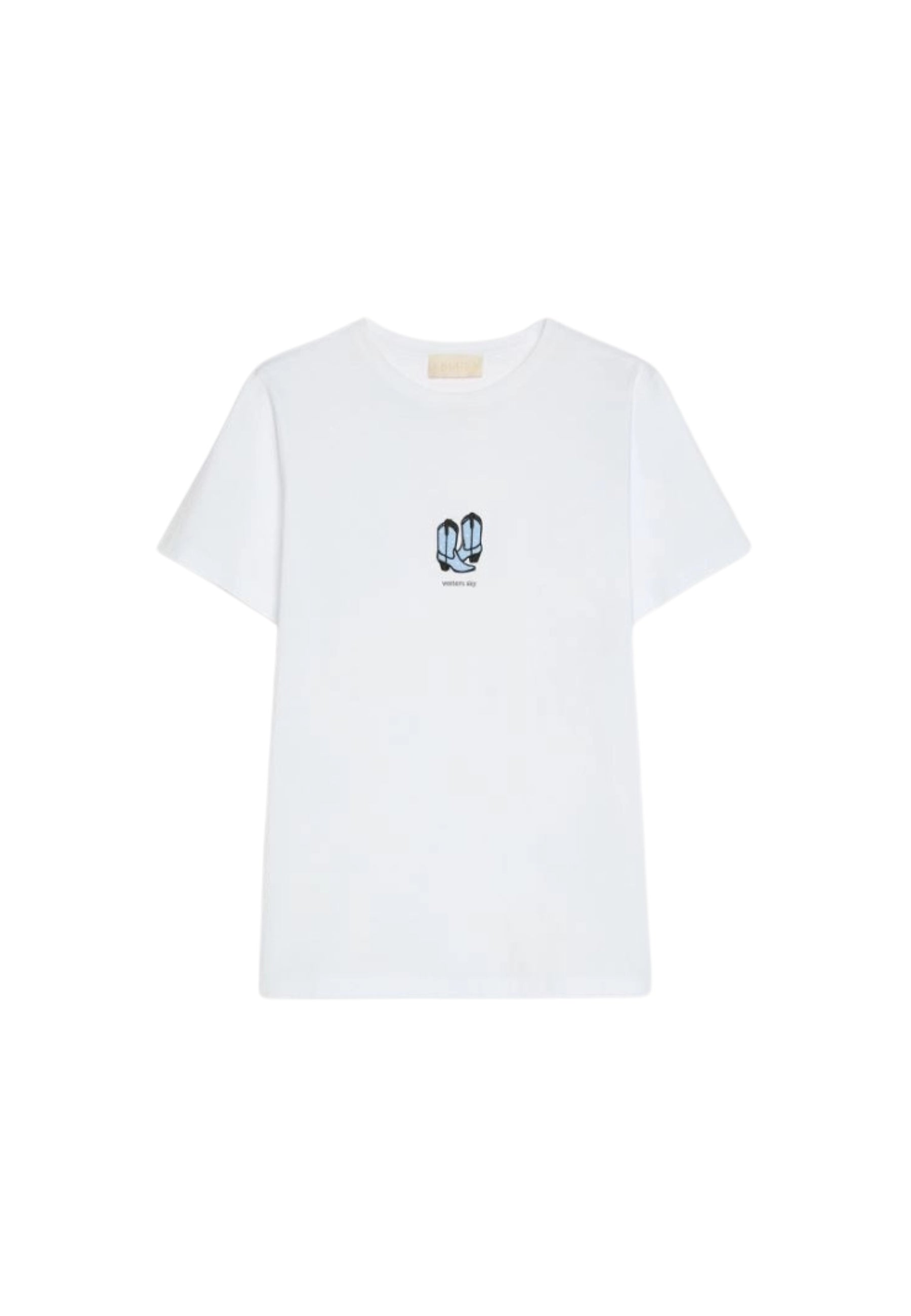 iBlues T-shirt in Cotone con Ricamo Western Sky