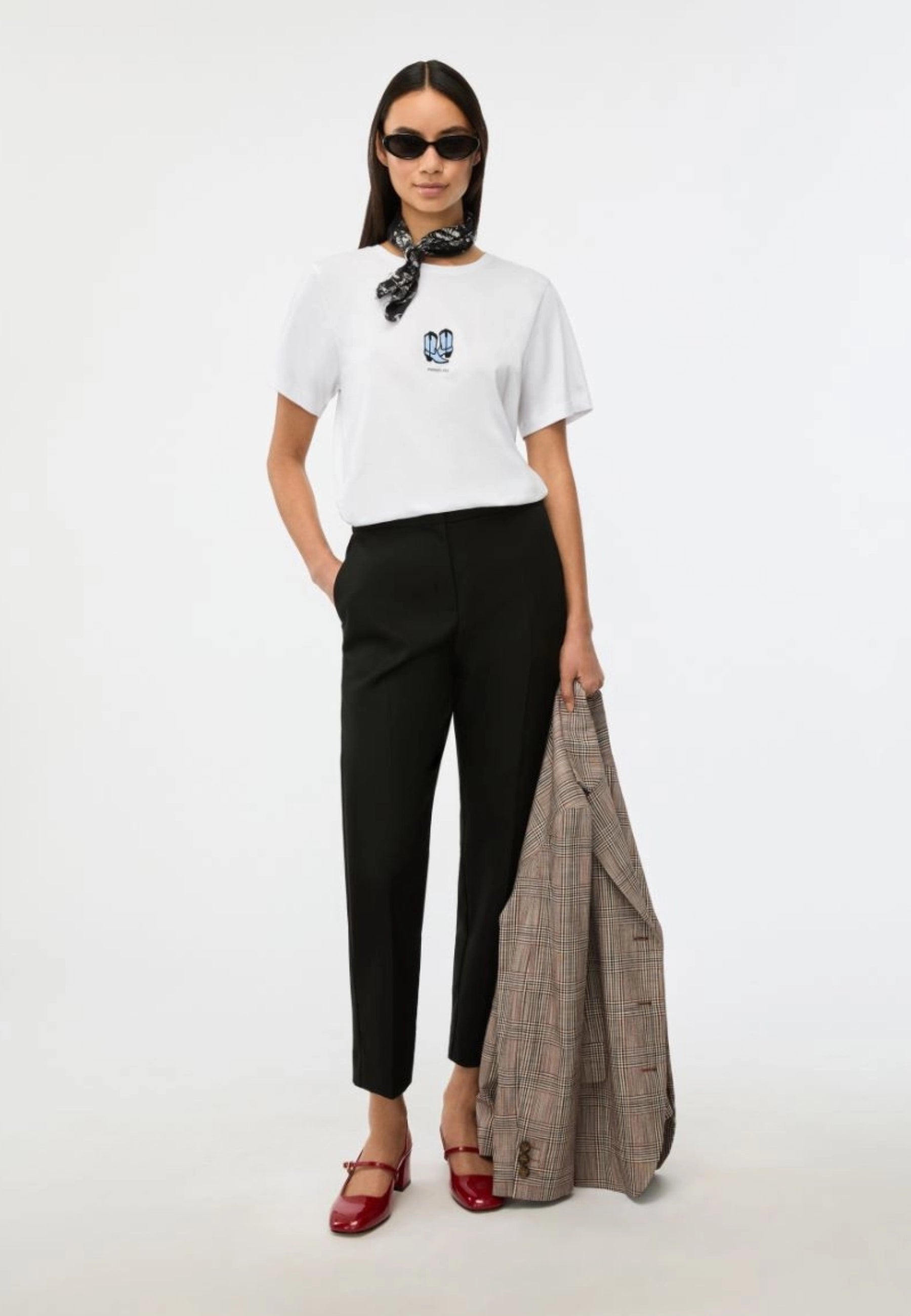 iBlues T-shirt in Cotone con Ricamo Western Sky