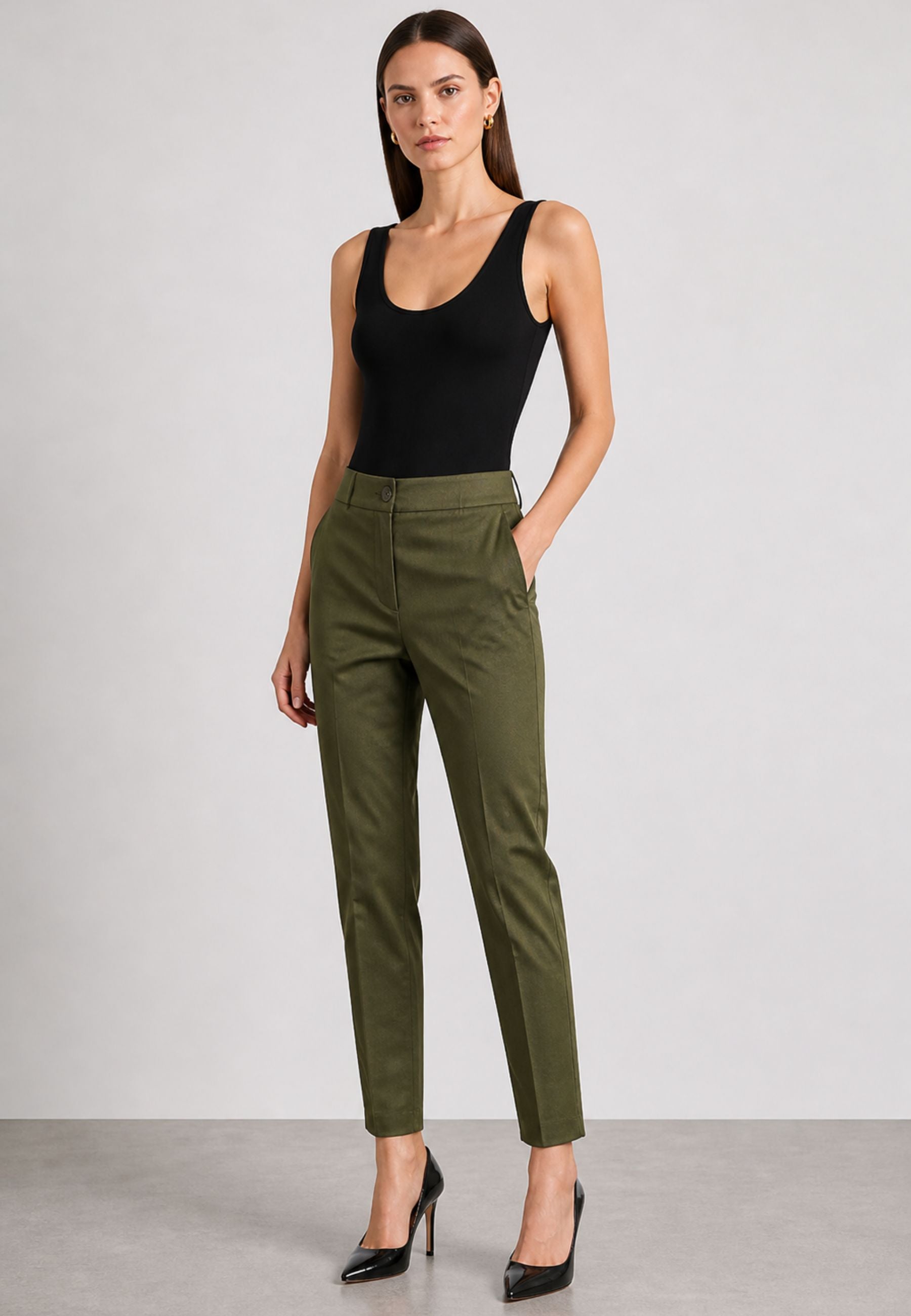 iBlues - Pantaloni in Popeline Misto Cotone