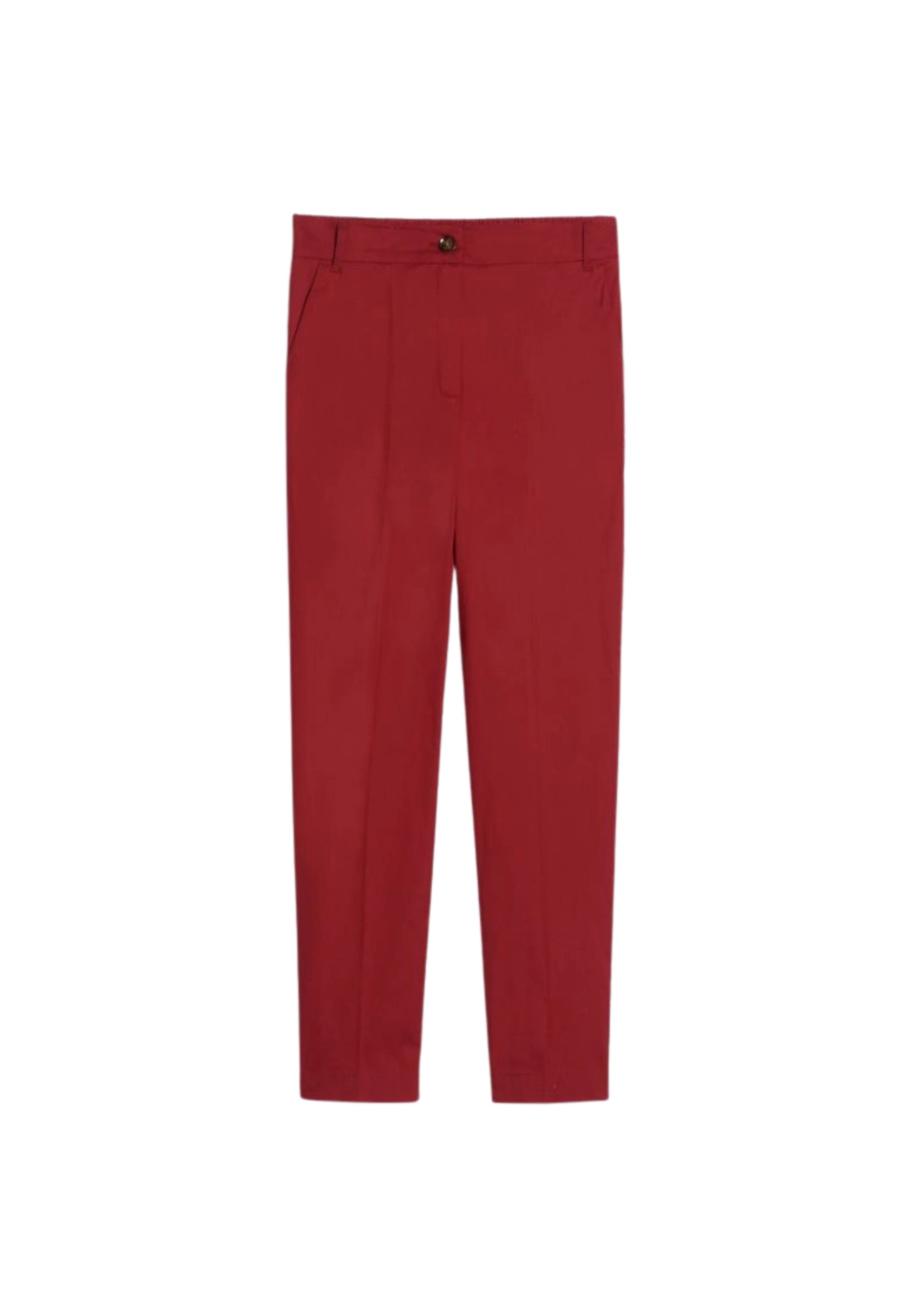 iBlues Pantaloni Semiaderenti in Popeline di Cotone Stretch