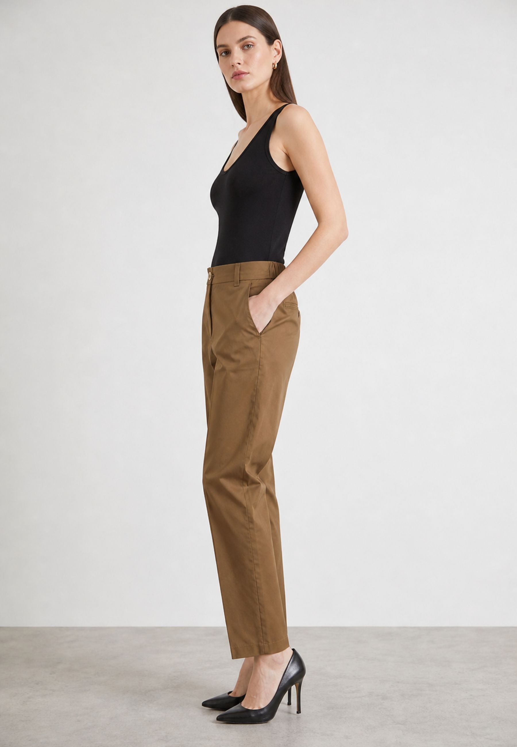iBlues - Pantaloni in Popeline Misto Cotone