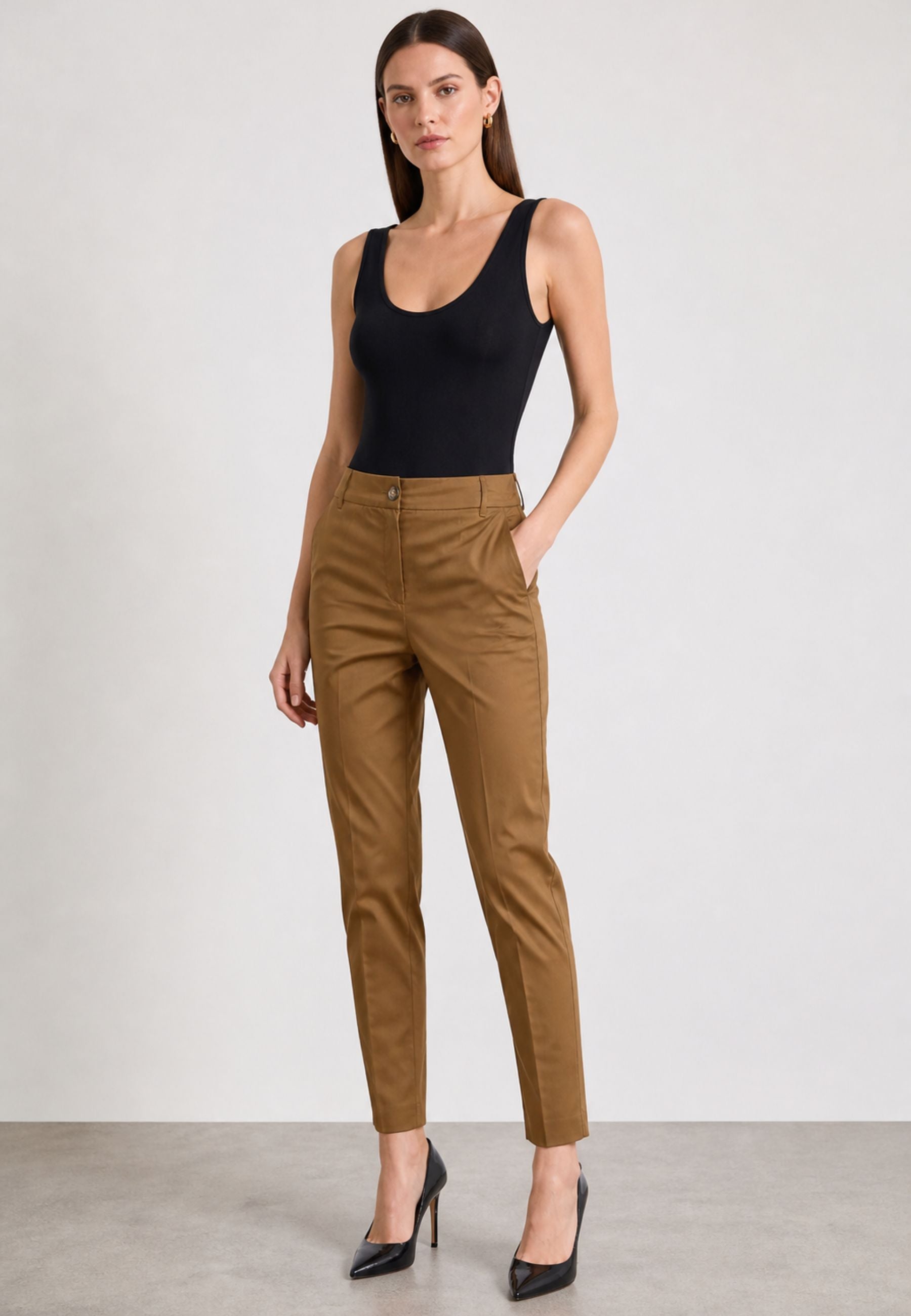 iBlues - Pantaloni in Popeline Misto Cotone