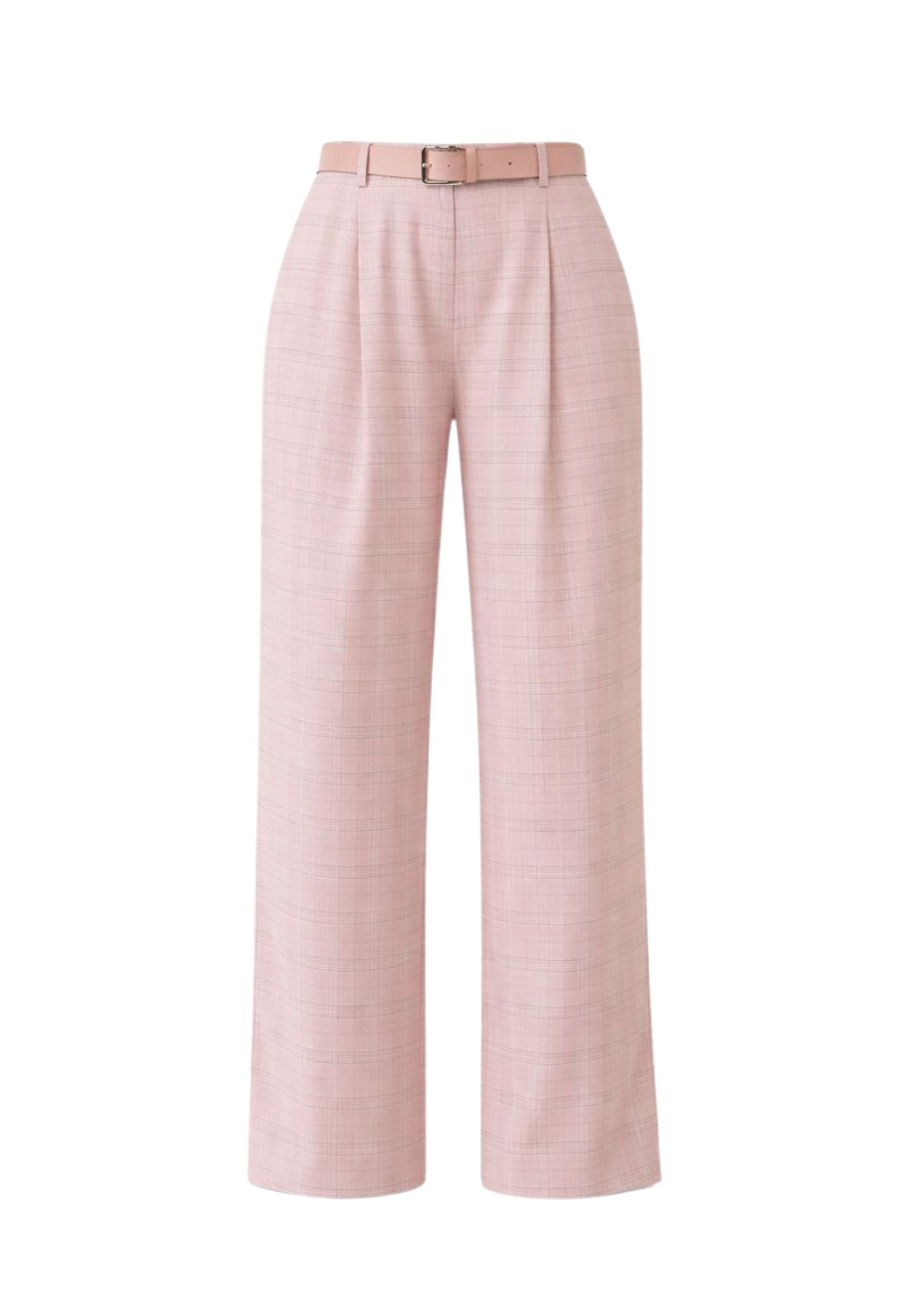 Pantalone Imperial a quadri rosa