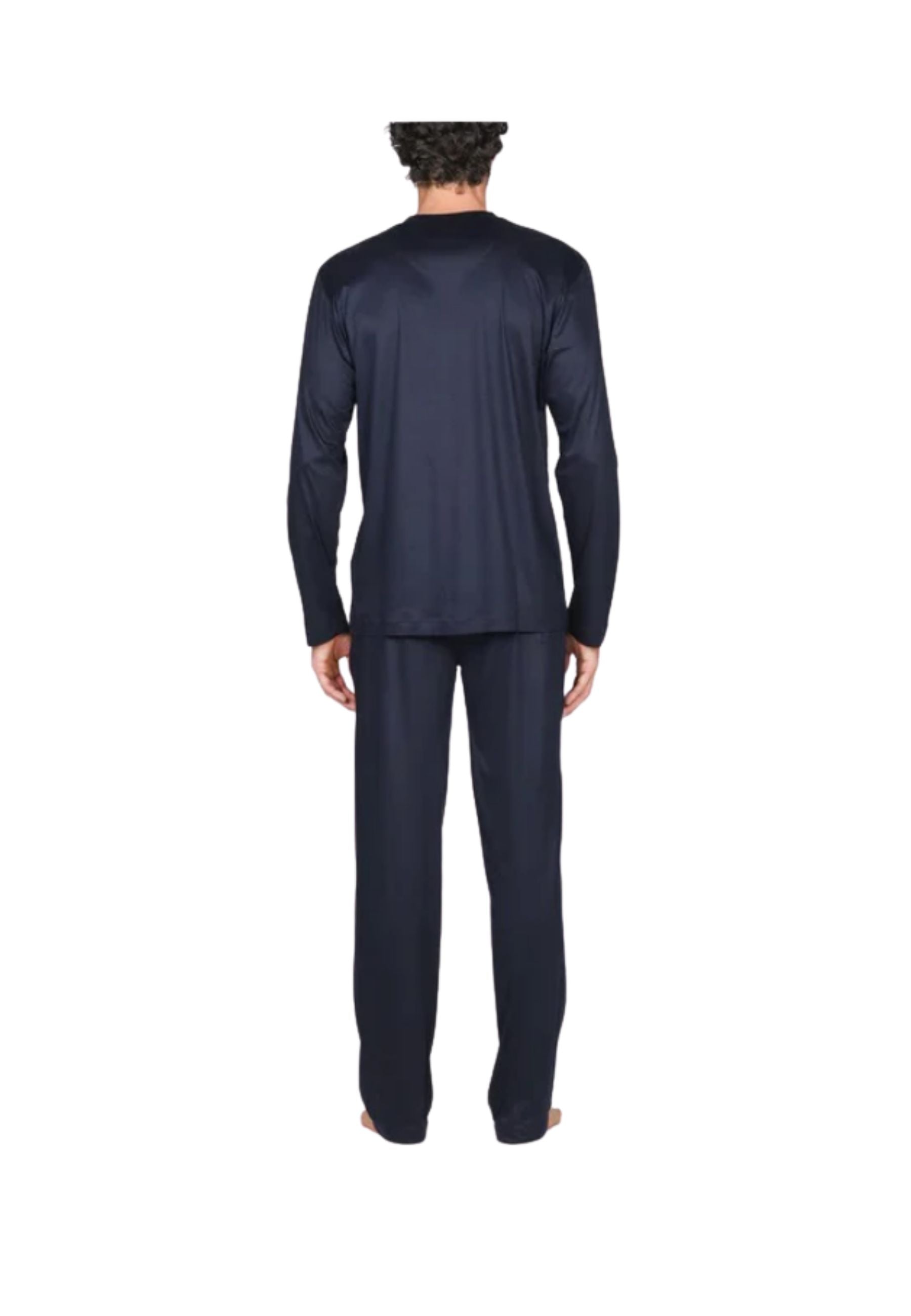 Pigiama Uomo Collo V in Lyocell 100% - Ultra Leggero e Traspirante