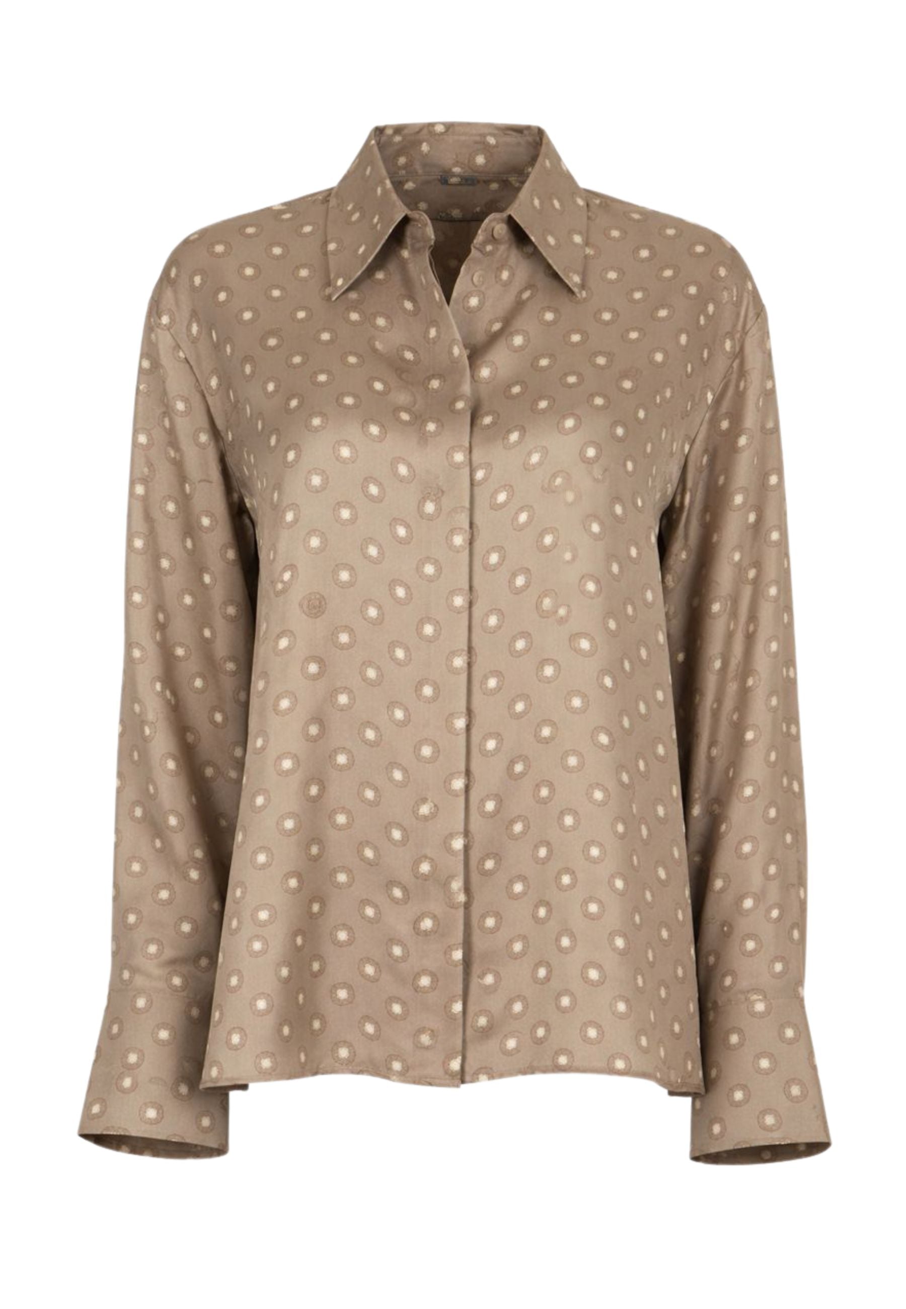 Camicia Urna in seta stampata
