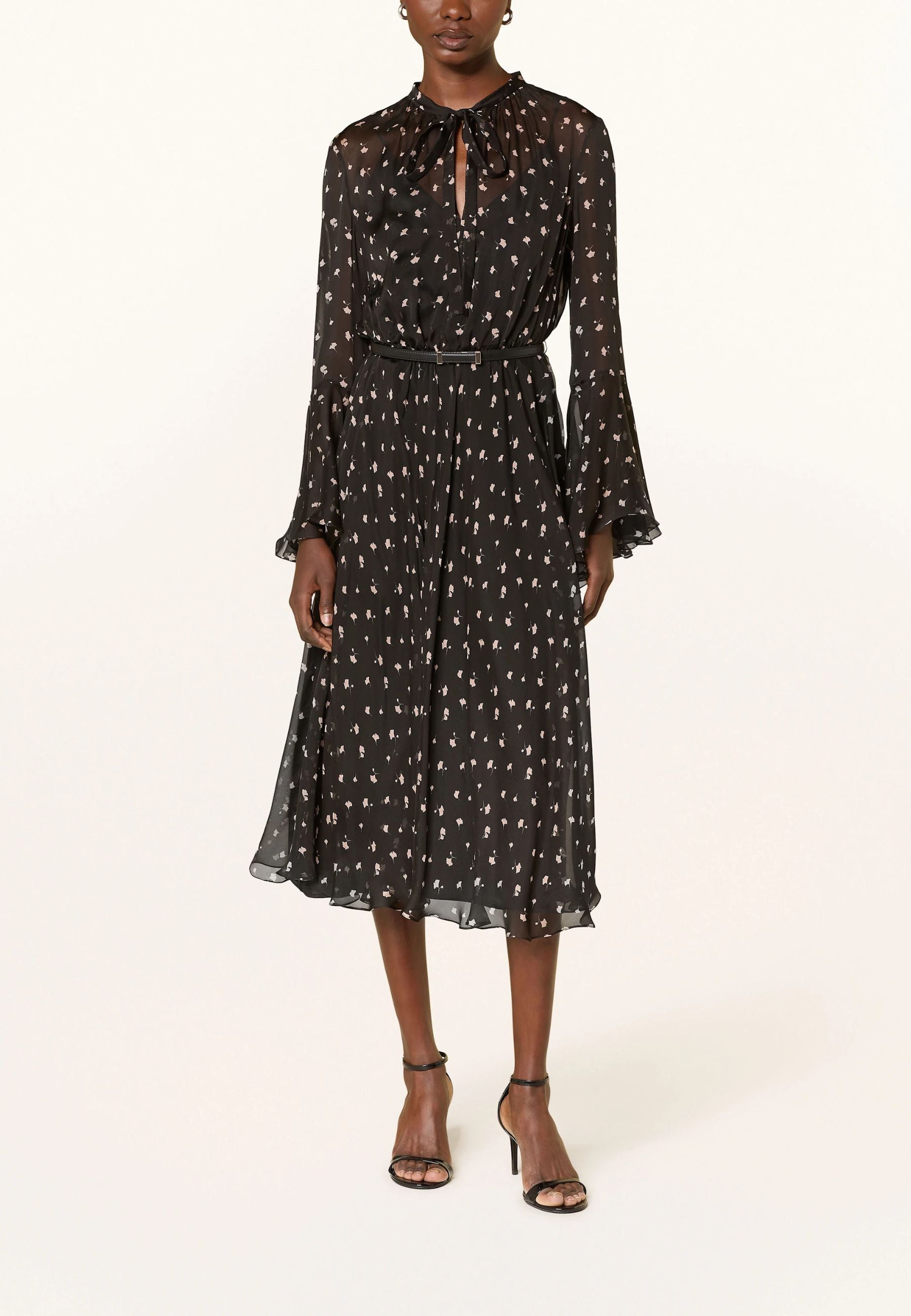Max Mara Studio - Abito in seta con stampa floreale