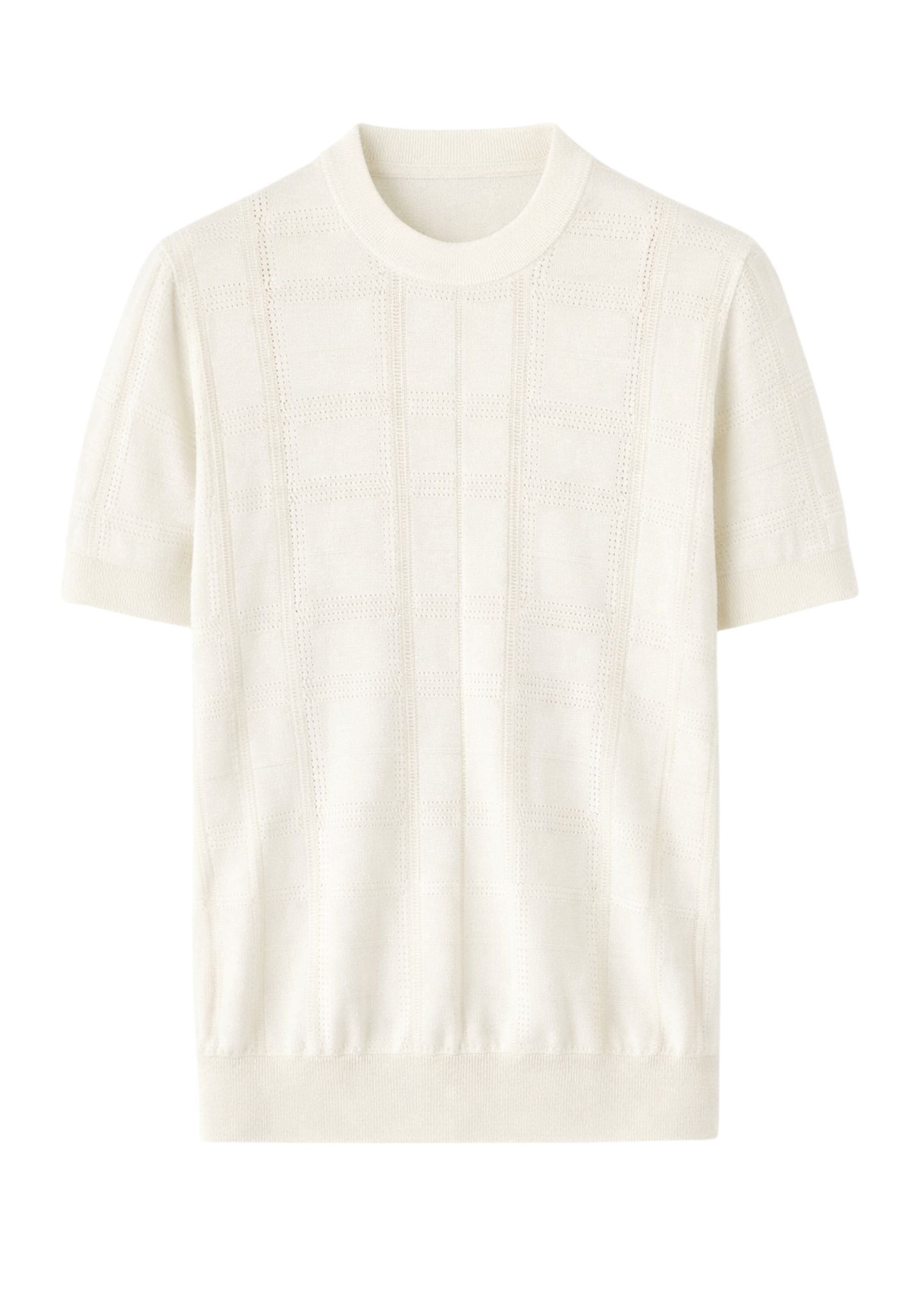 Paolo Pecora - T-shirt in maglia lavorata