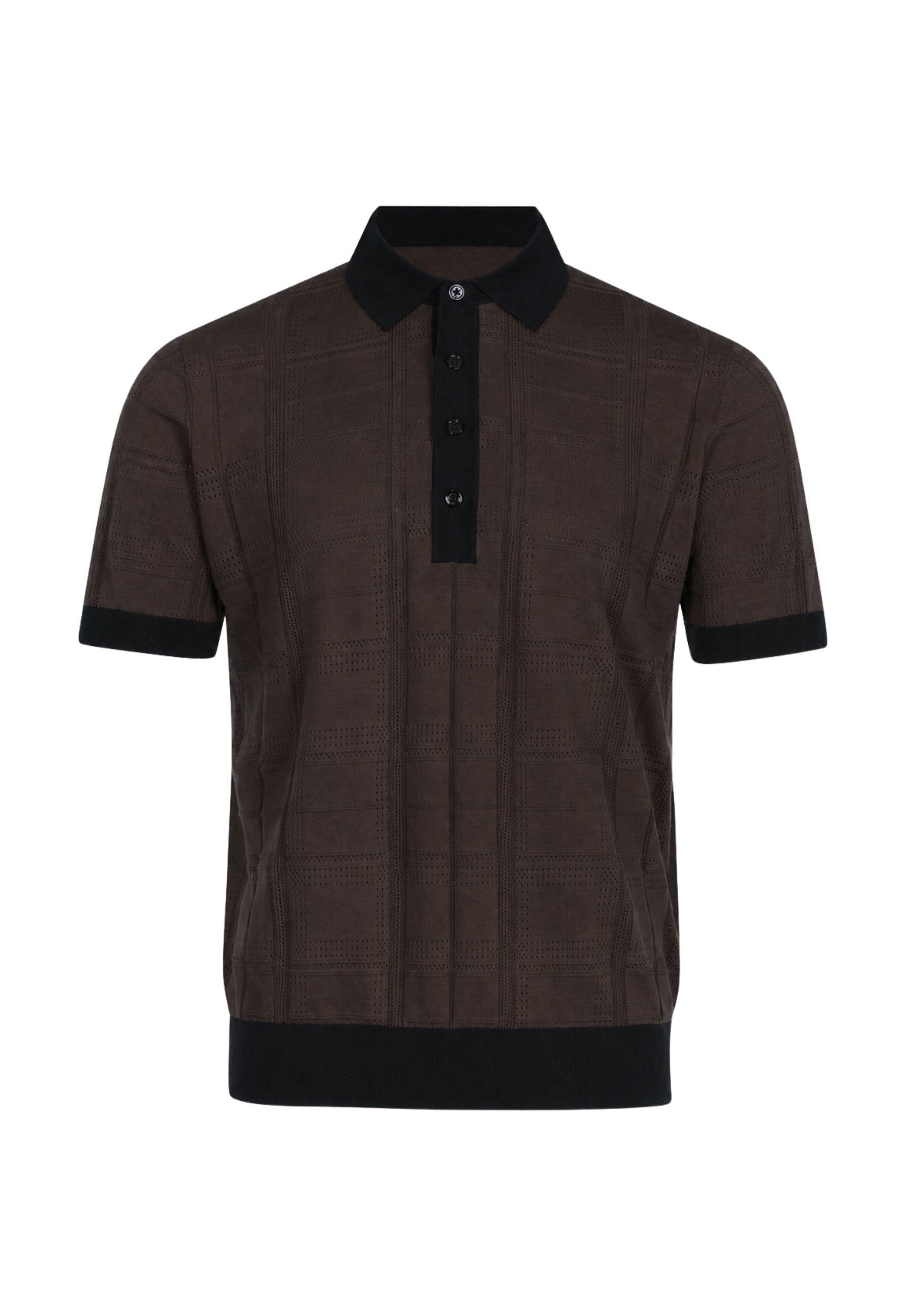 Paolo Pecora Polo in maglia microtraforata