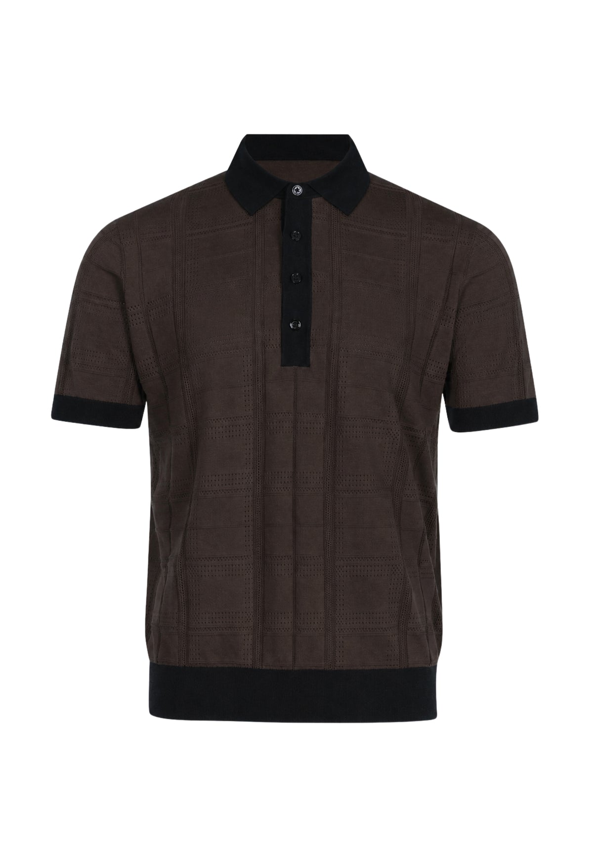 Paolo Pecora Polo in maglia microtraforata