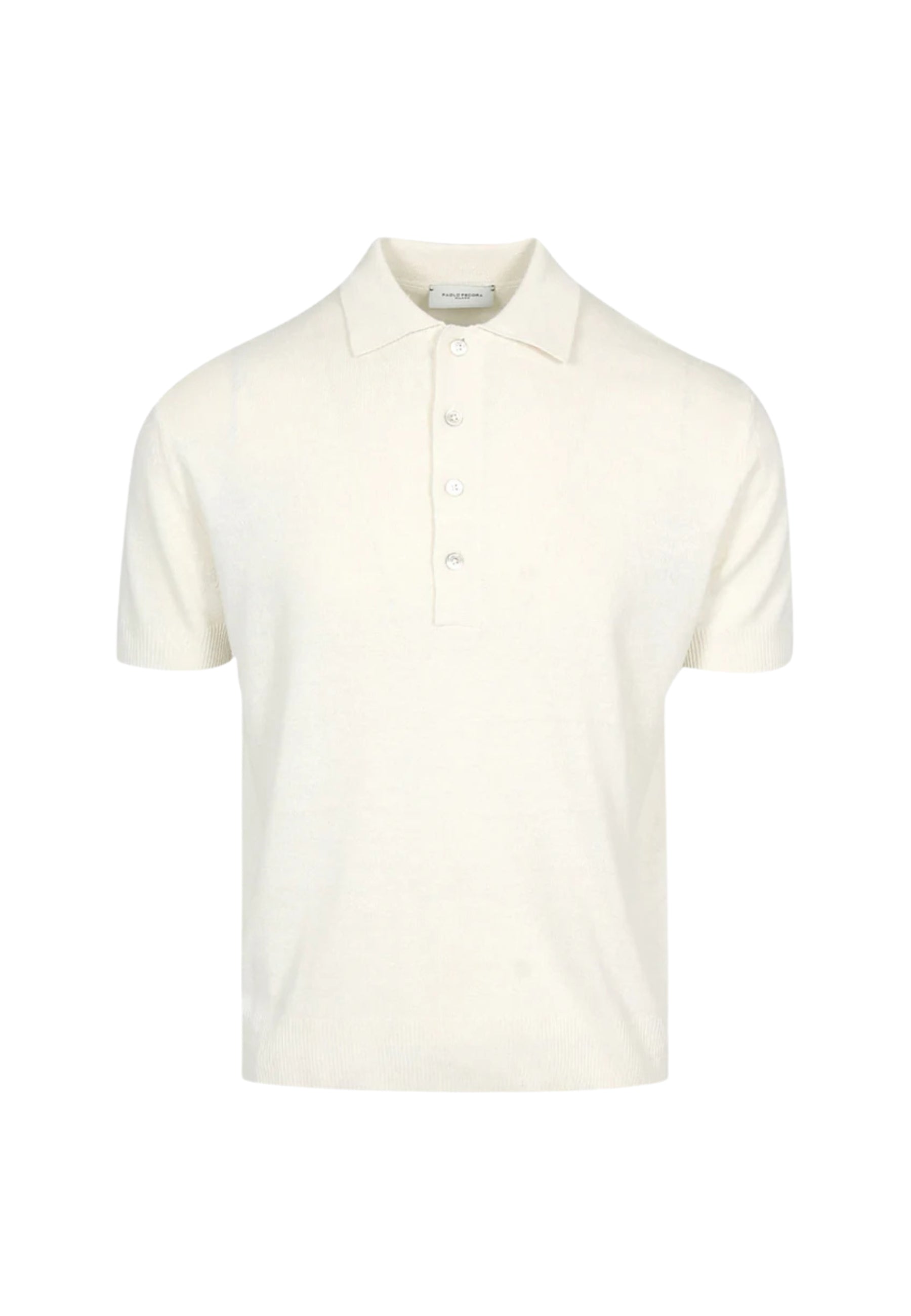 Paolo Pecora Polo in maglia effetto spugna