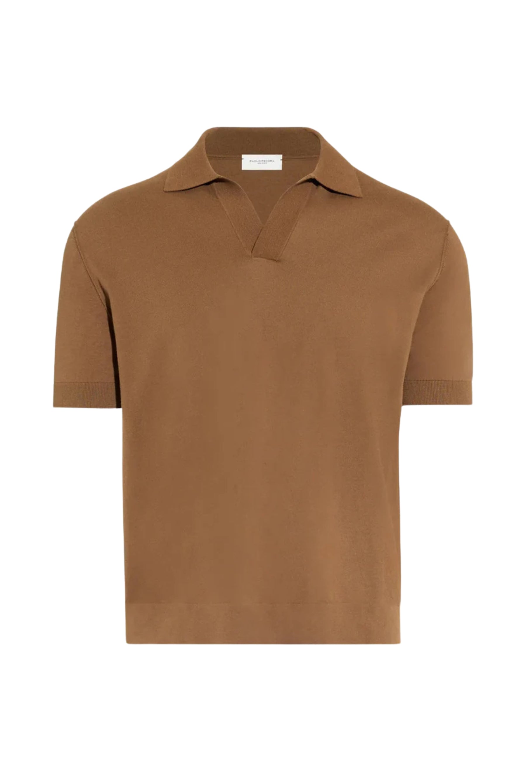 Paolo Pecora Polo Loose Fit con collo aperto