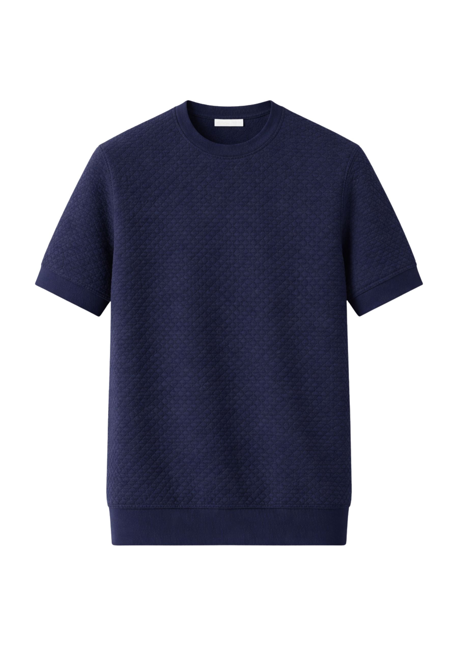 Maglia girocollo in cotone - Blu Navy